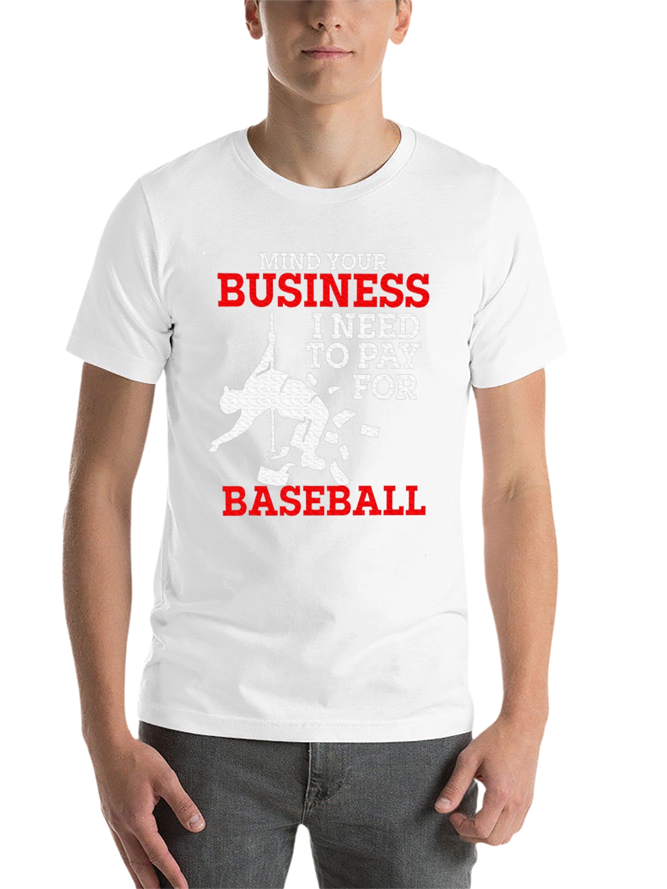 Black Mind Your Business Baseball T-Shirt view 14
