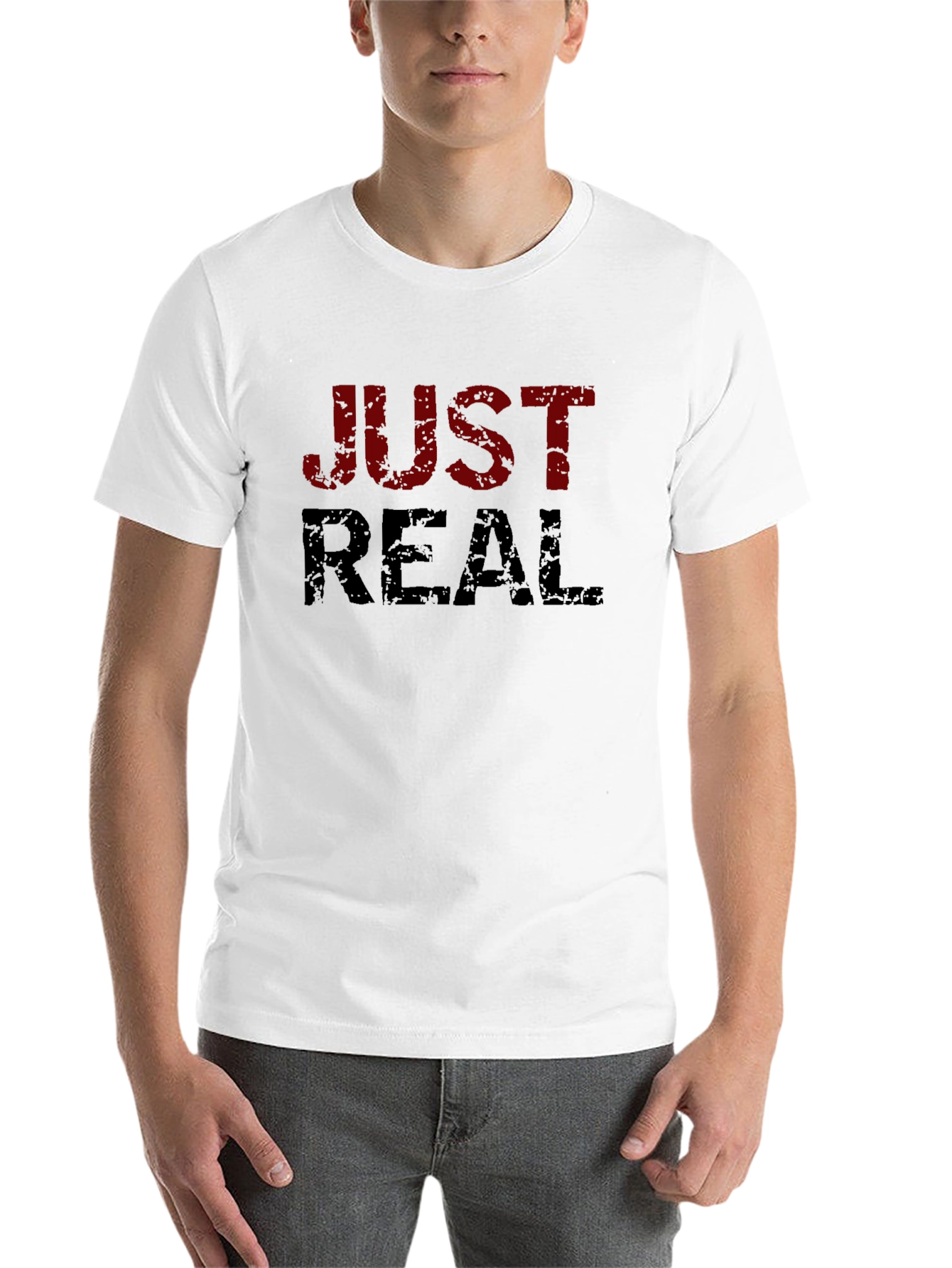 Black Just Real Graphic Tee - Black Short Sleeve T-Shirt view 14