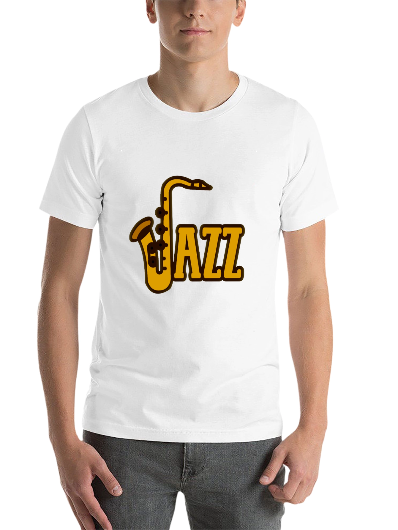 Black Jazz Saxophone Graphic Tee - Music Lover's T-Shirt view 14