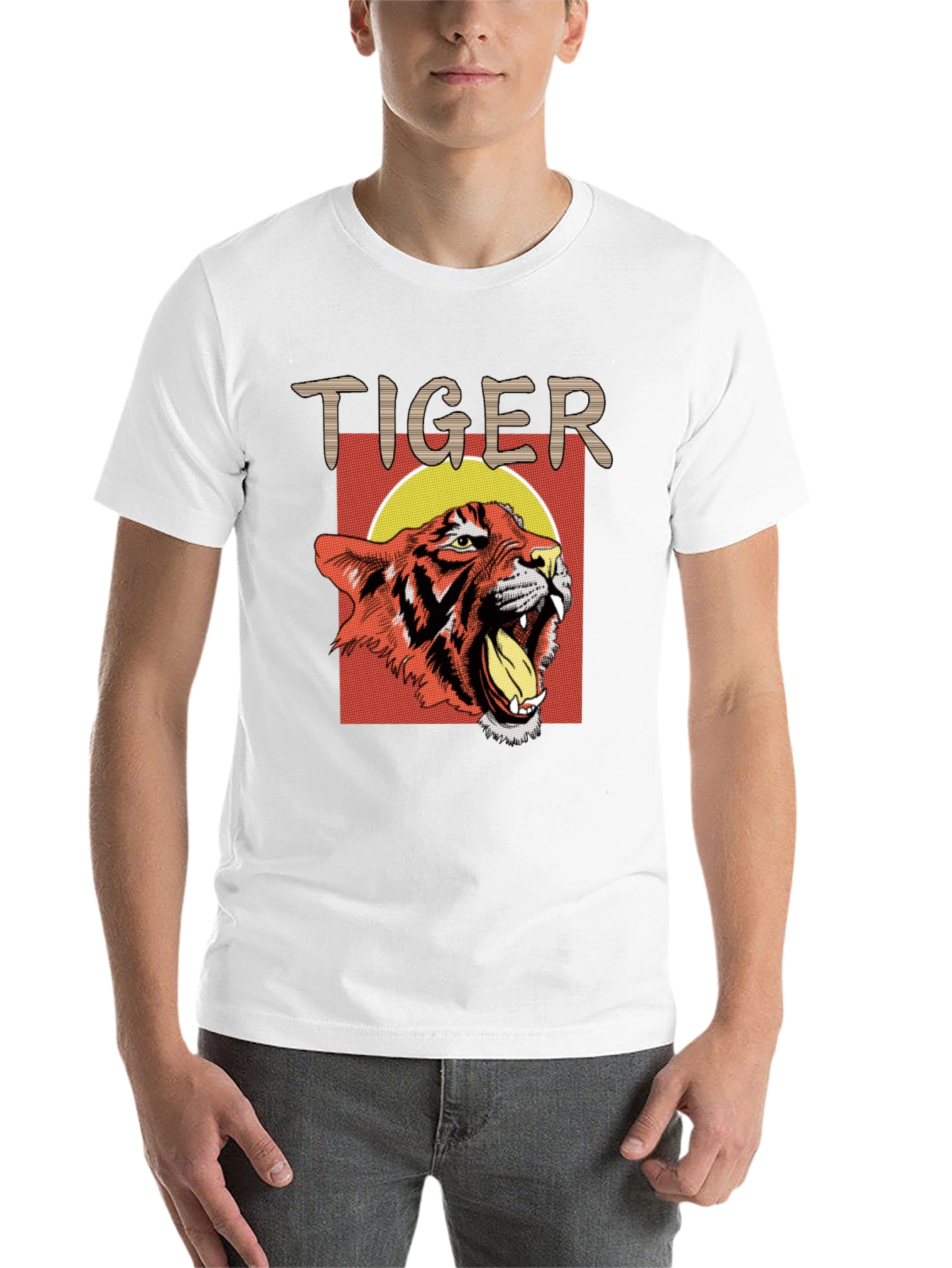 Black Tiger Graphic Tee - Bold Animal Print T-Shirt view 14