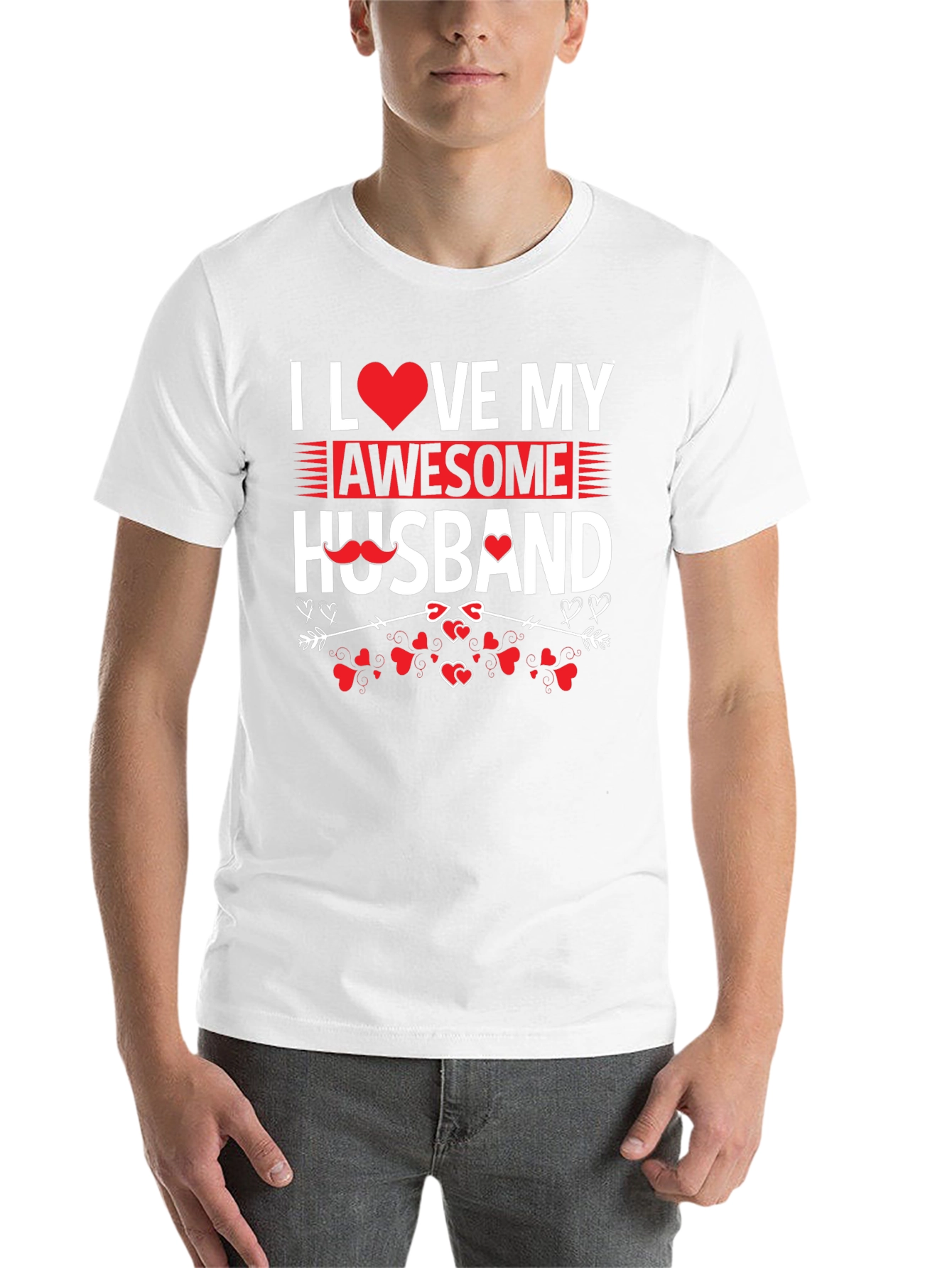 Black I Love My Awesome Husband Graphic Tee view 14