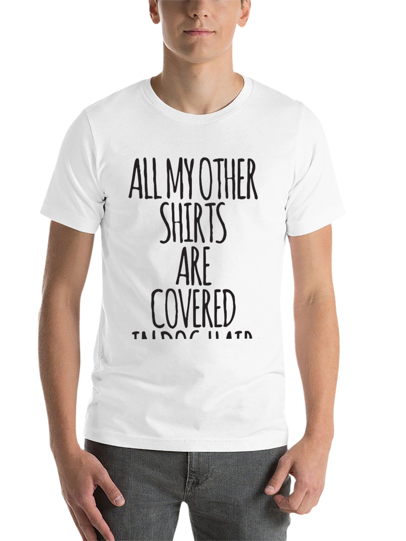 Black Graphic Tee: 'All My Other Shirts Are Covered' view 14