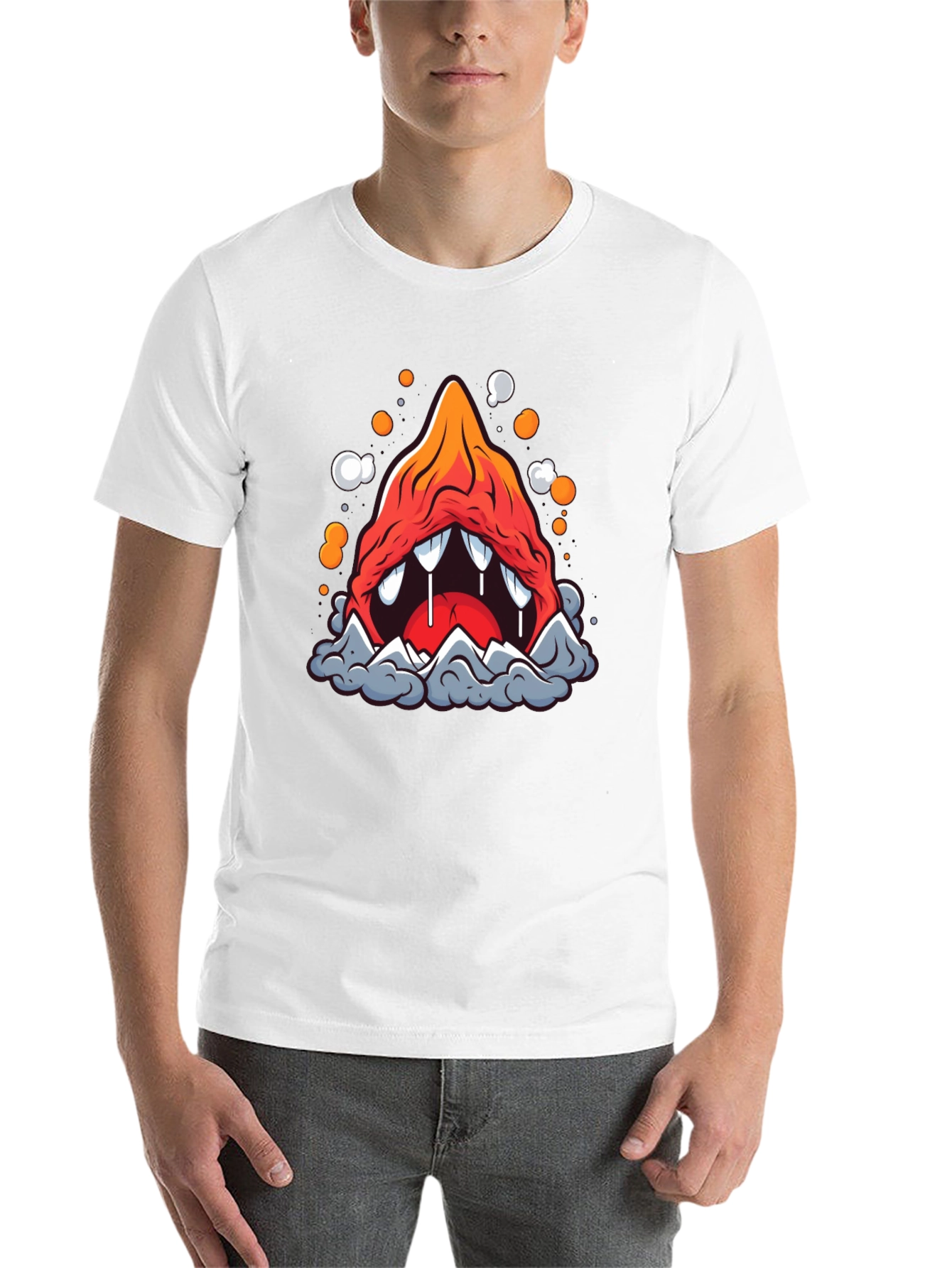 Black Monster Mountain Graphic Tee view 14