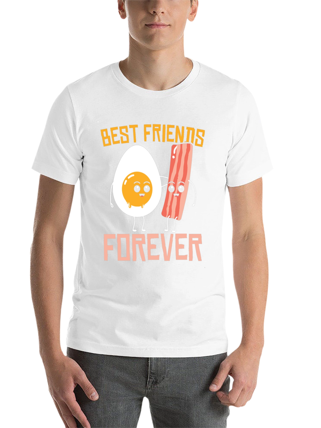 Black Best Friends Forever: Egg & Bacon Graphic Tee view 14