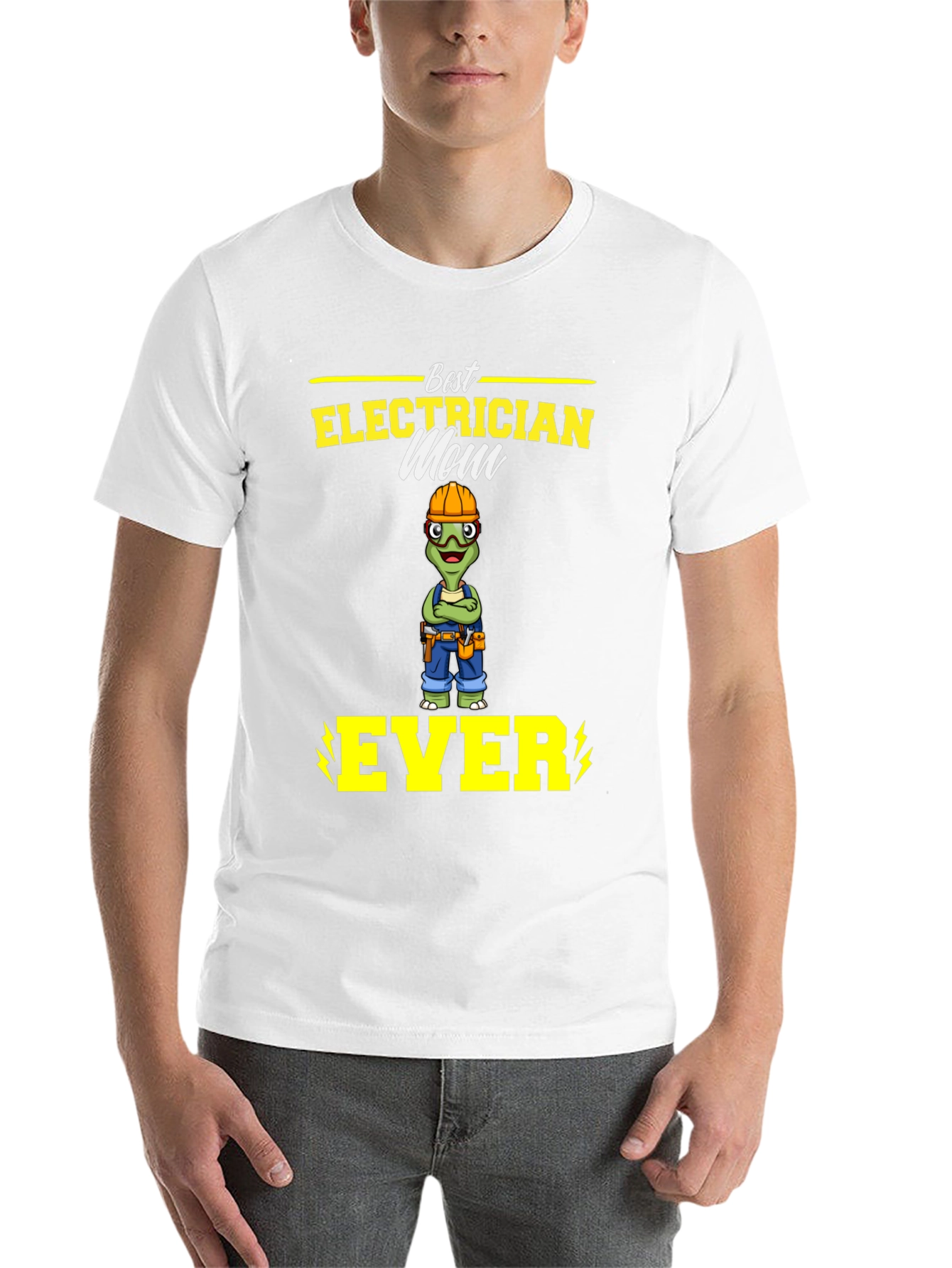 Black Best Electrician Mom Ever T-Shirt view 14