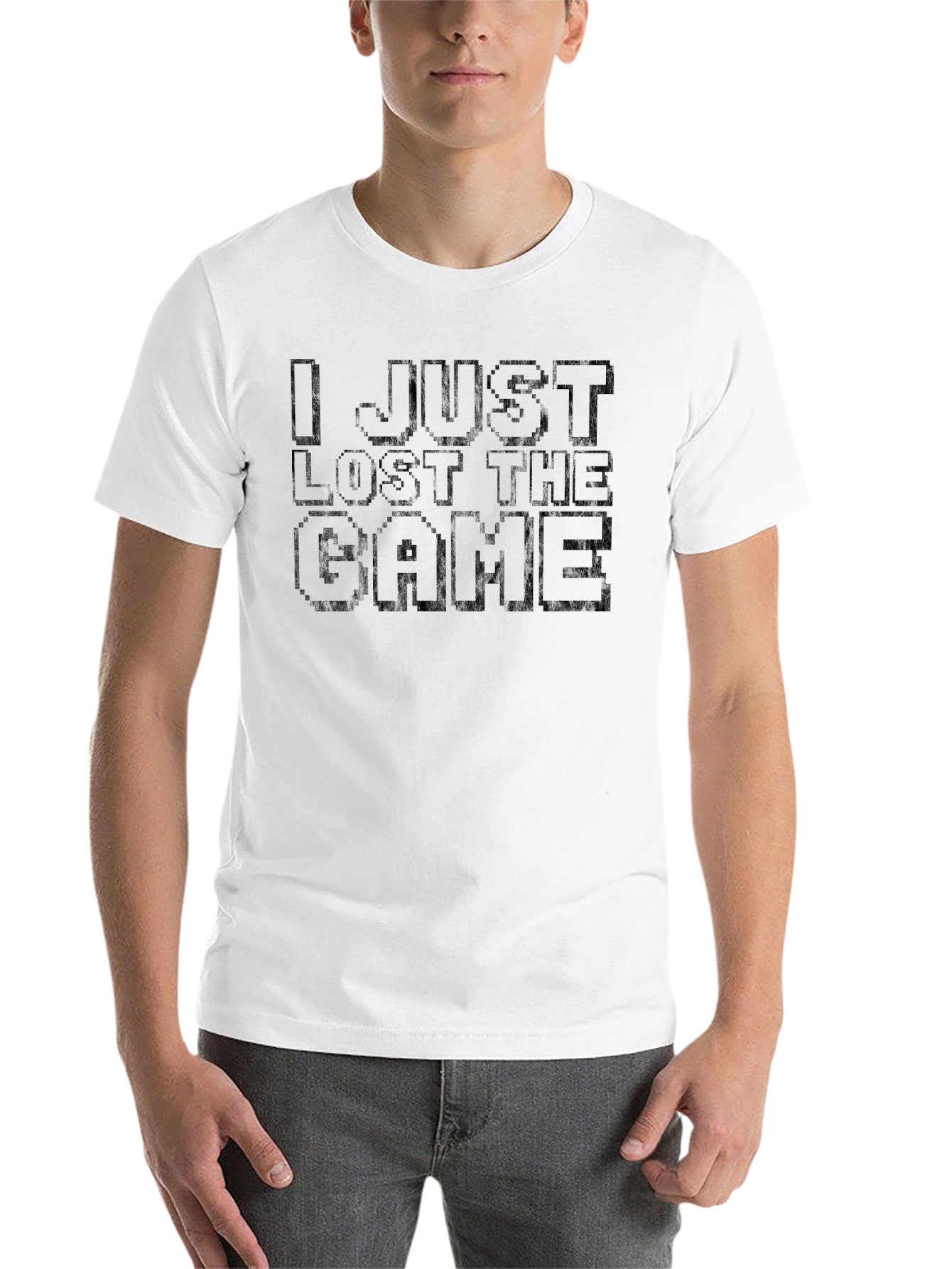 Black I Just Lost The Game Black T-Shirt view 14