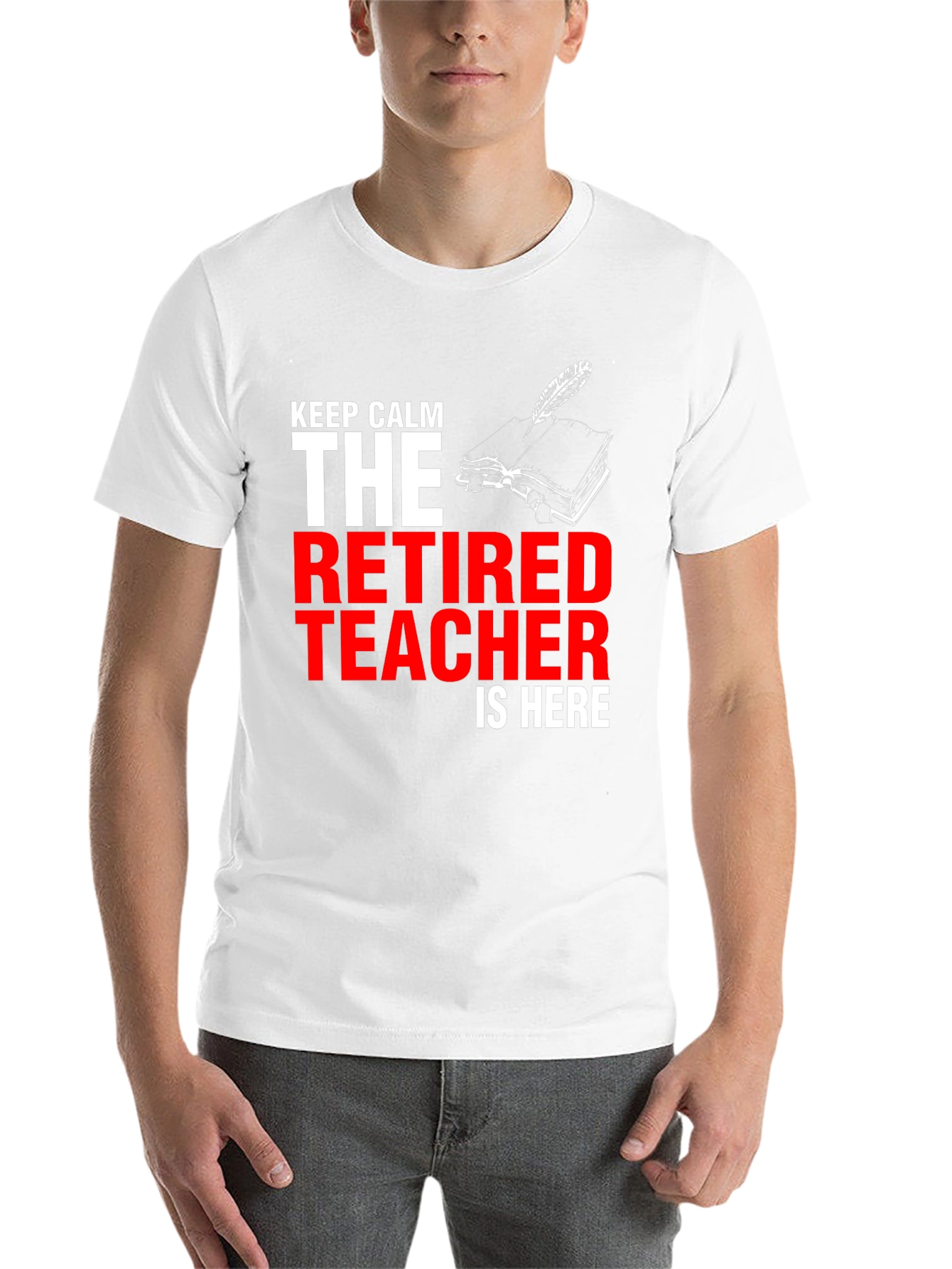 Black Retired Teacher T-Shirt - Keep Calm view 14