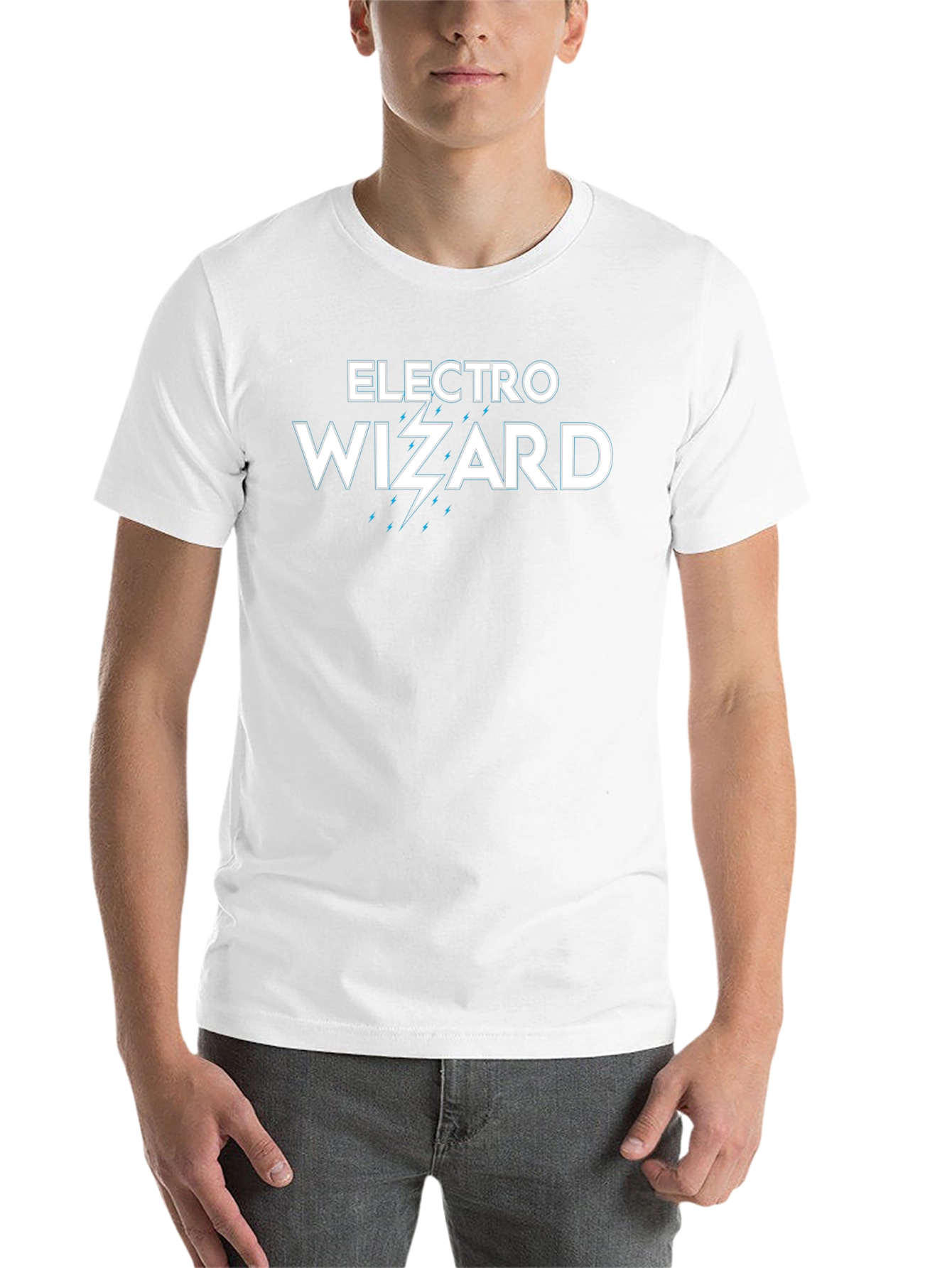 Black Electro Wizard Graphic Tee - Black Cotton T-Shirt view 14