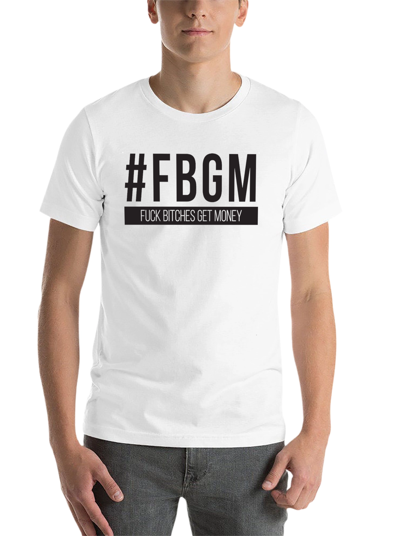 Black #FBGM Black Graphic T-Shirt - Bold Streetwear view 14