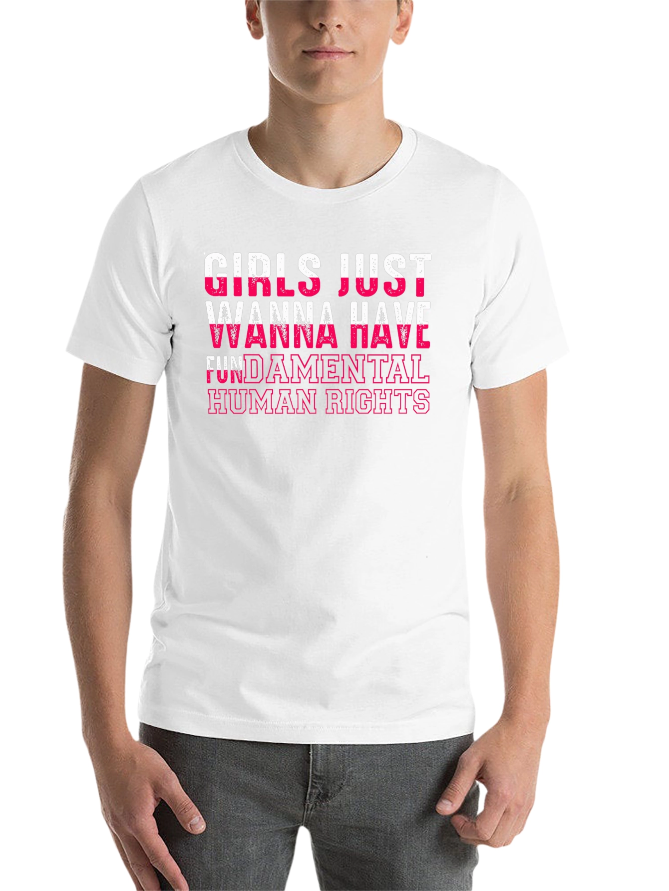 Black Girls Just Wanna Have Fundamental Human Rights T-Shirt view 14