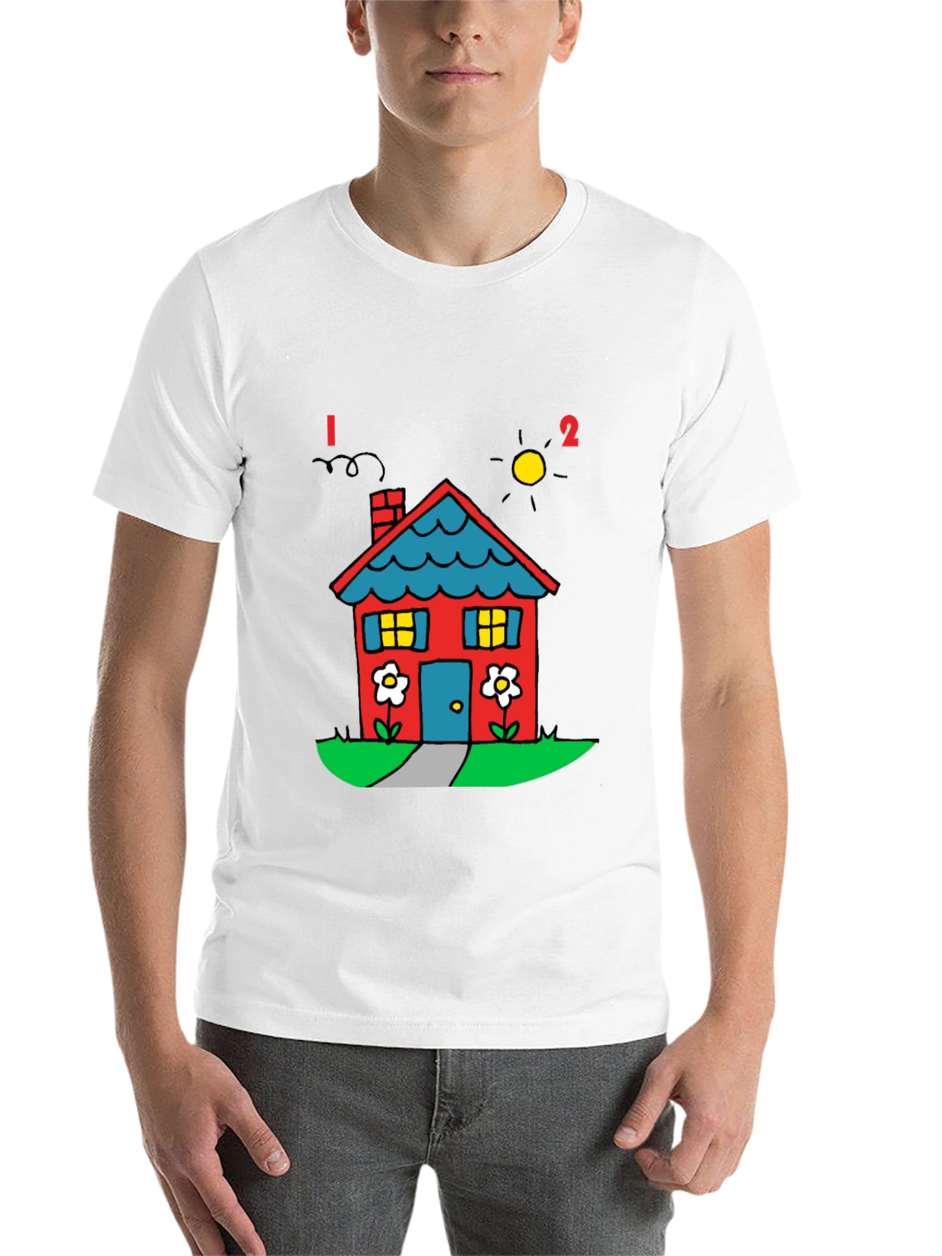 Black House Graphic Tee - Quirky Comfort view 14