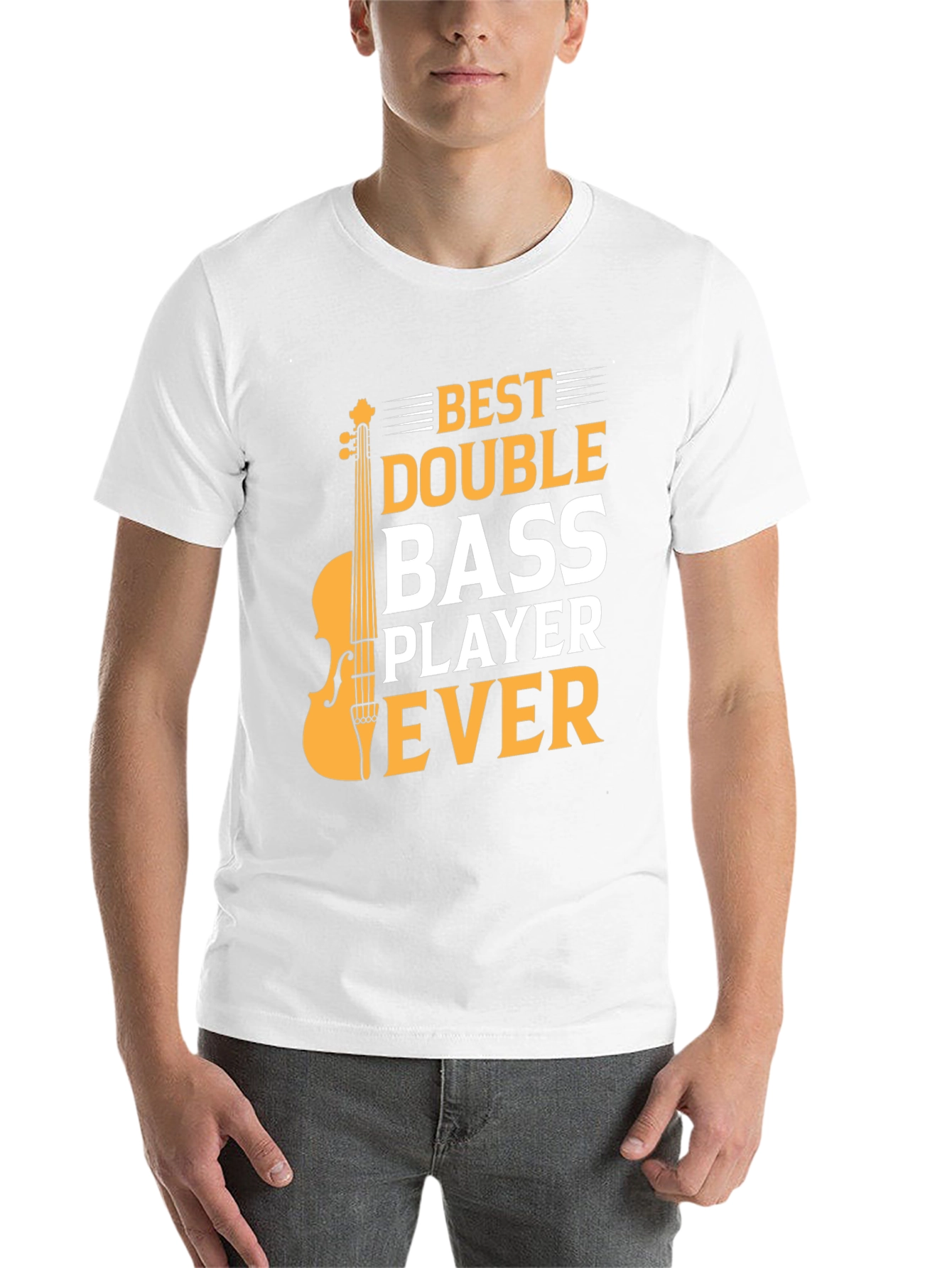 Black Best Double Bass Player Ever - Graphic T-Shirt view 14