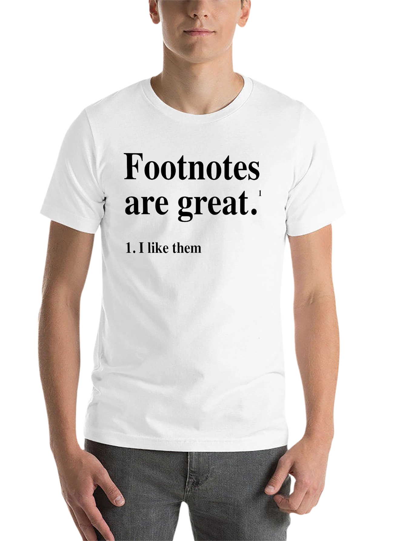 Black Footnotes Are Great! Graphic Novelty T-Shirt view 14
