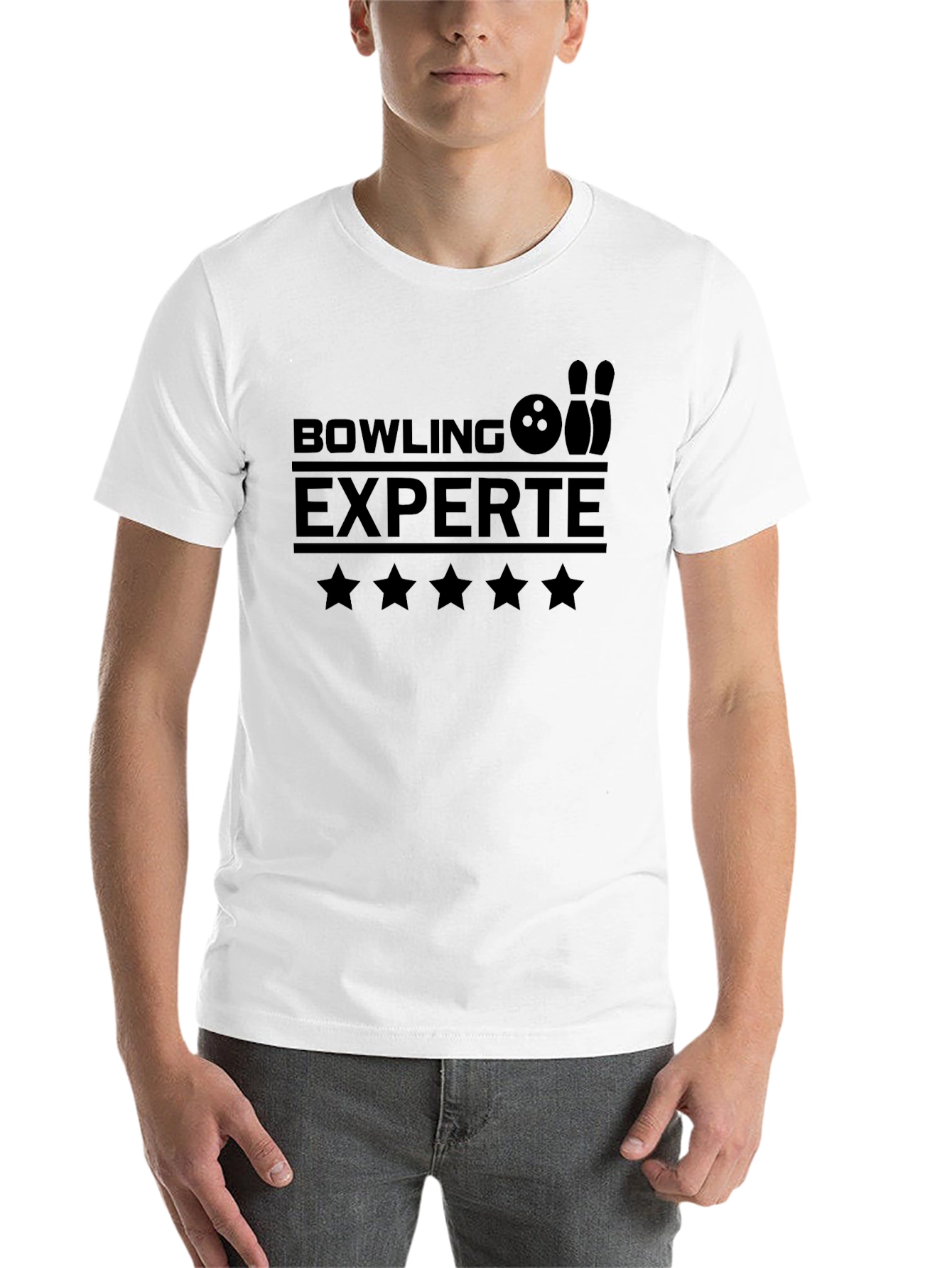 Bowling Experte Black Graphic Tee - 14