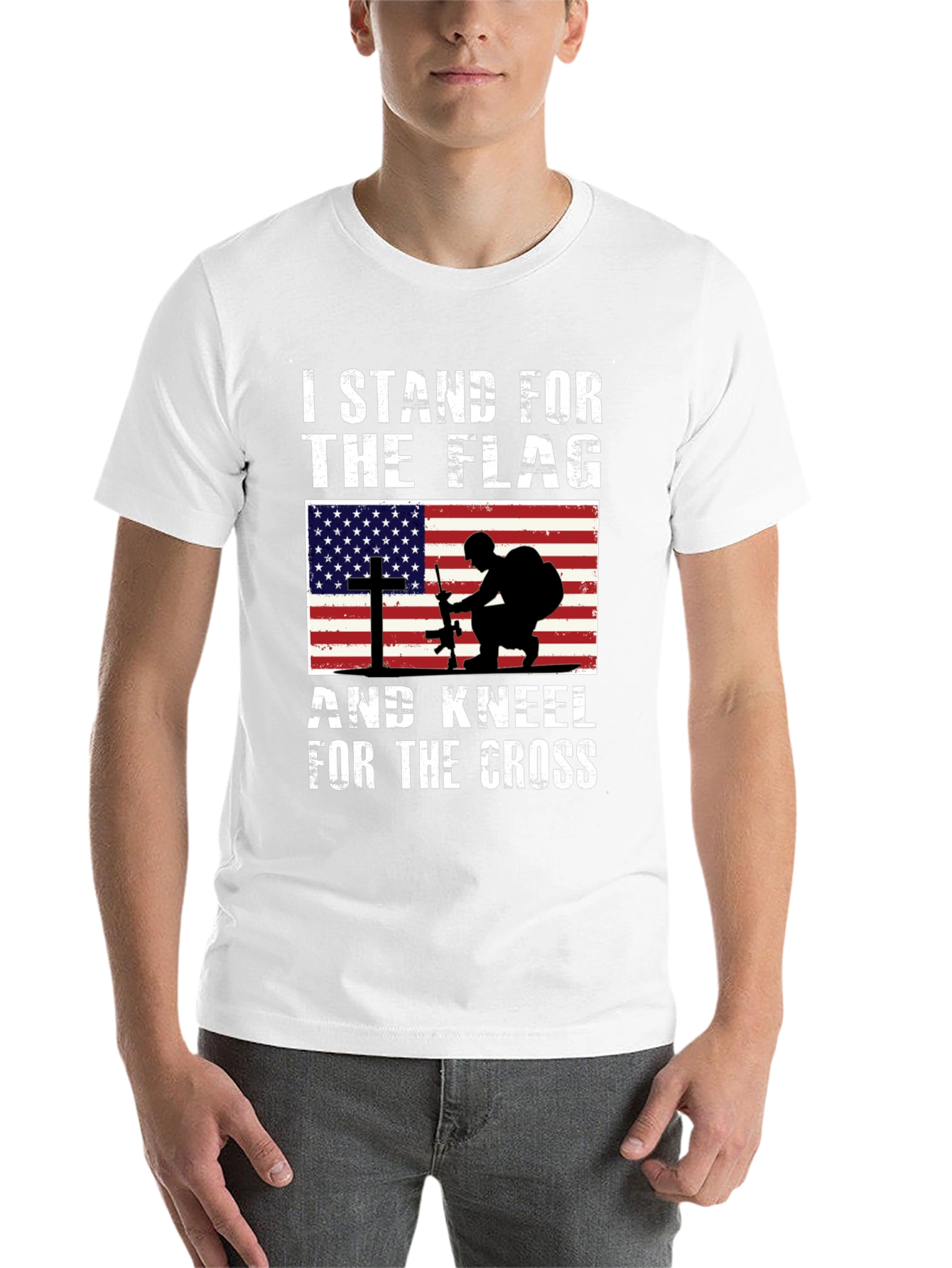 Black I Stand For The Flag T-Shirt view 14