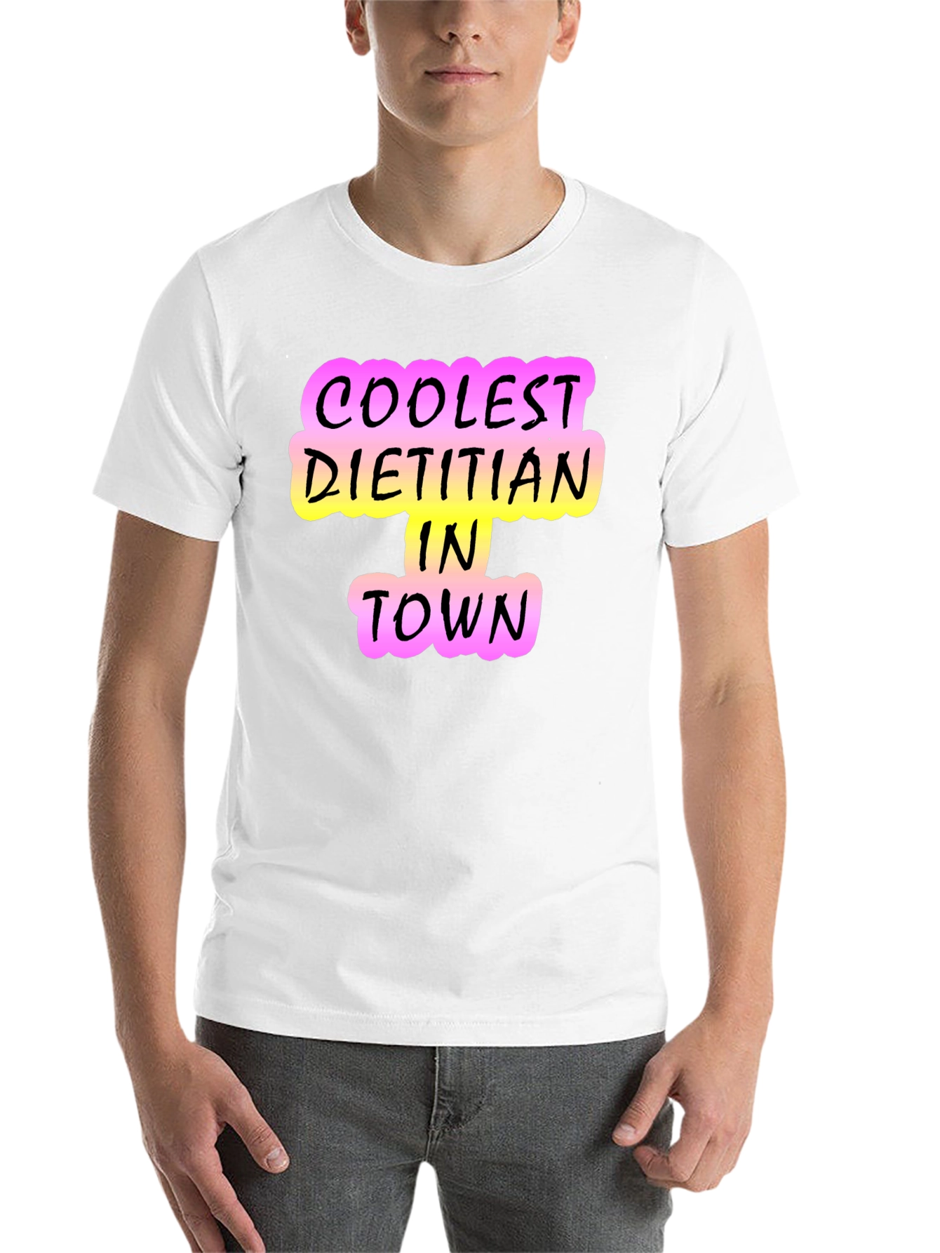 Black Coolest Dietitian in Town T-Shirt - Black view 14