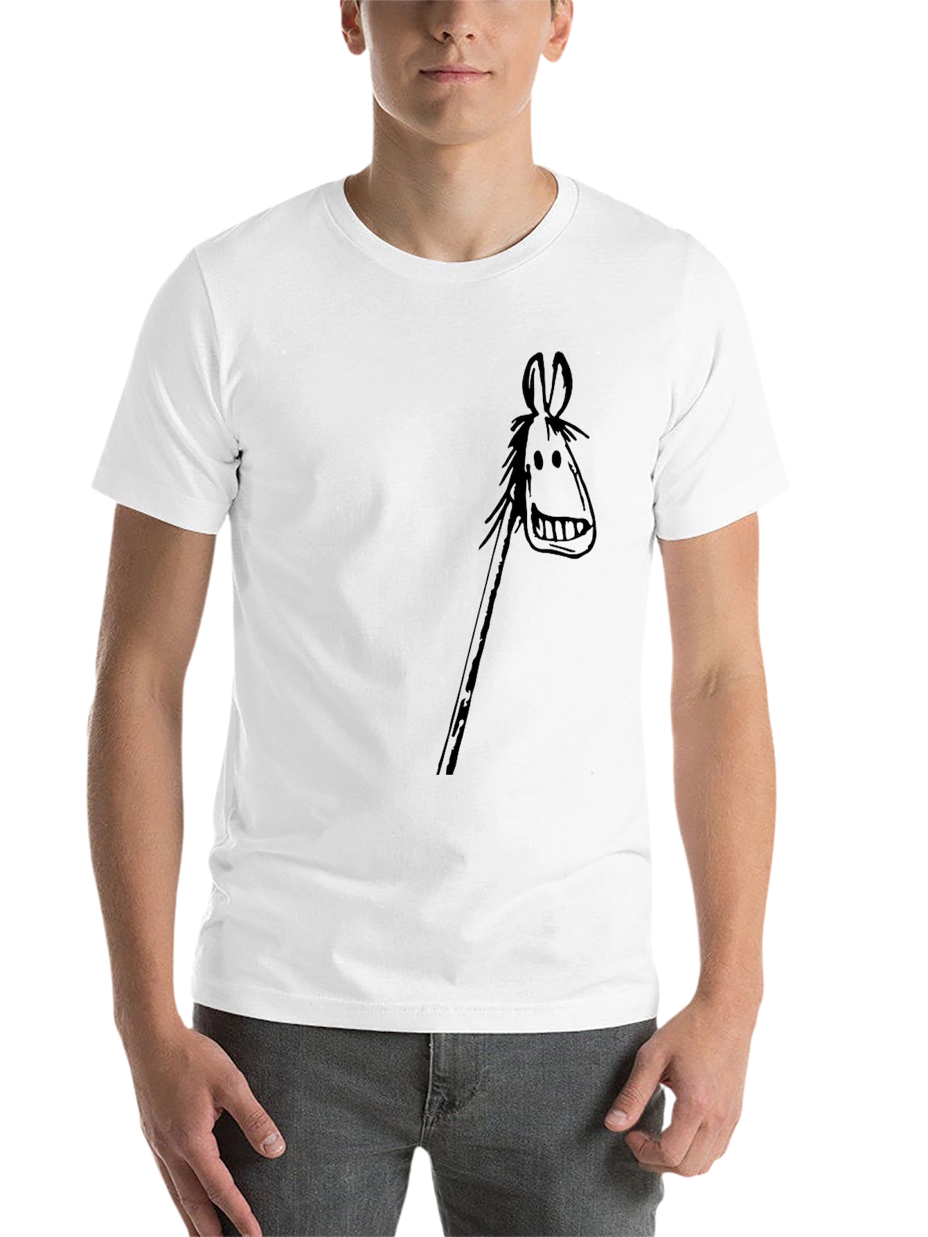 Black Black Stick Horse Graphic Tee view 14