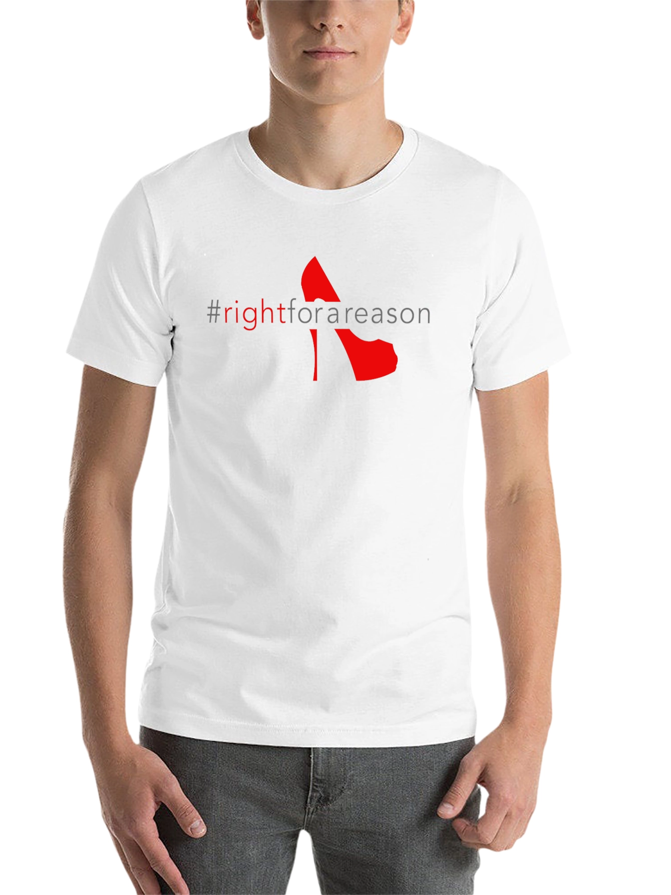 Black Right For A Reason Graphic Tee - Black view 14