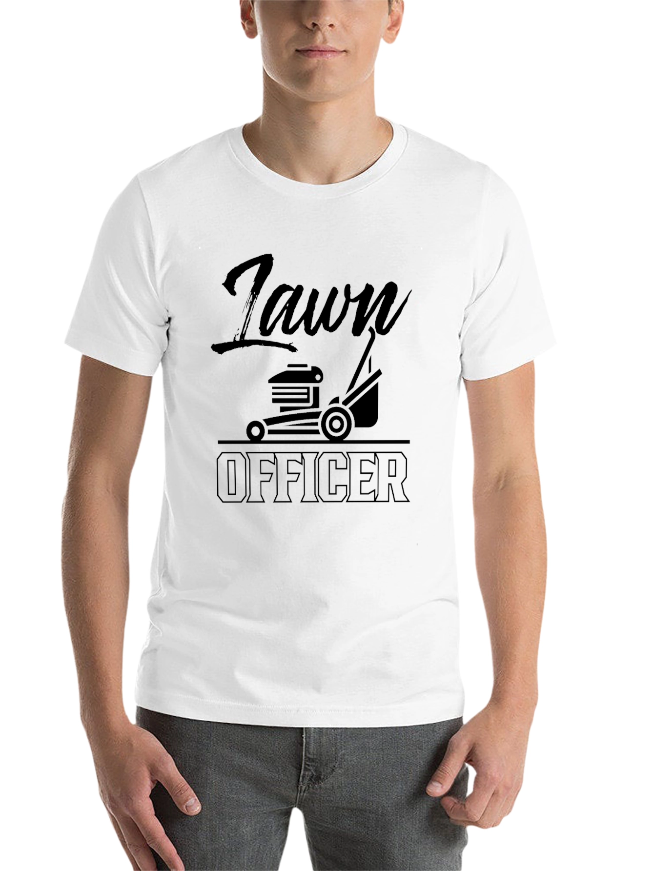 Black Lawn Officer Graphic T-Shirt view 14