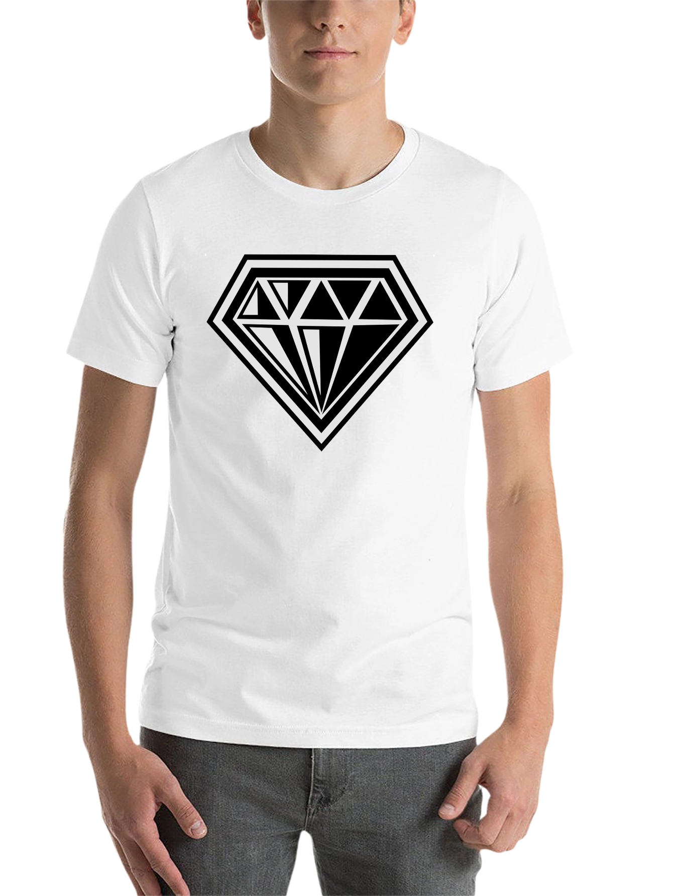 Black Diamond Logo T-Shirt - Classic Black Tee view 14