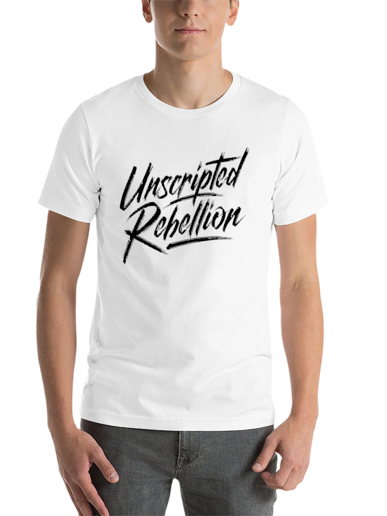 Black Unscripted Rebellion Black Graphic Tee - Menswear view 14