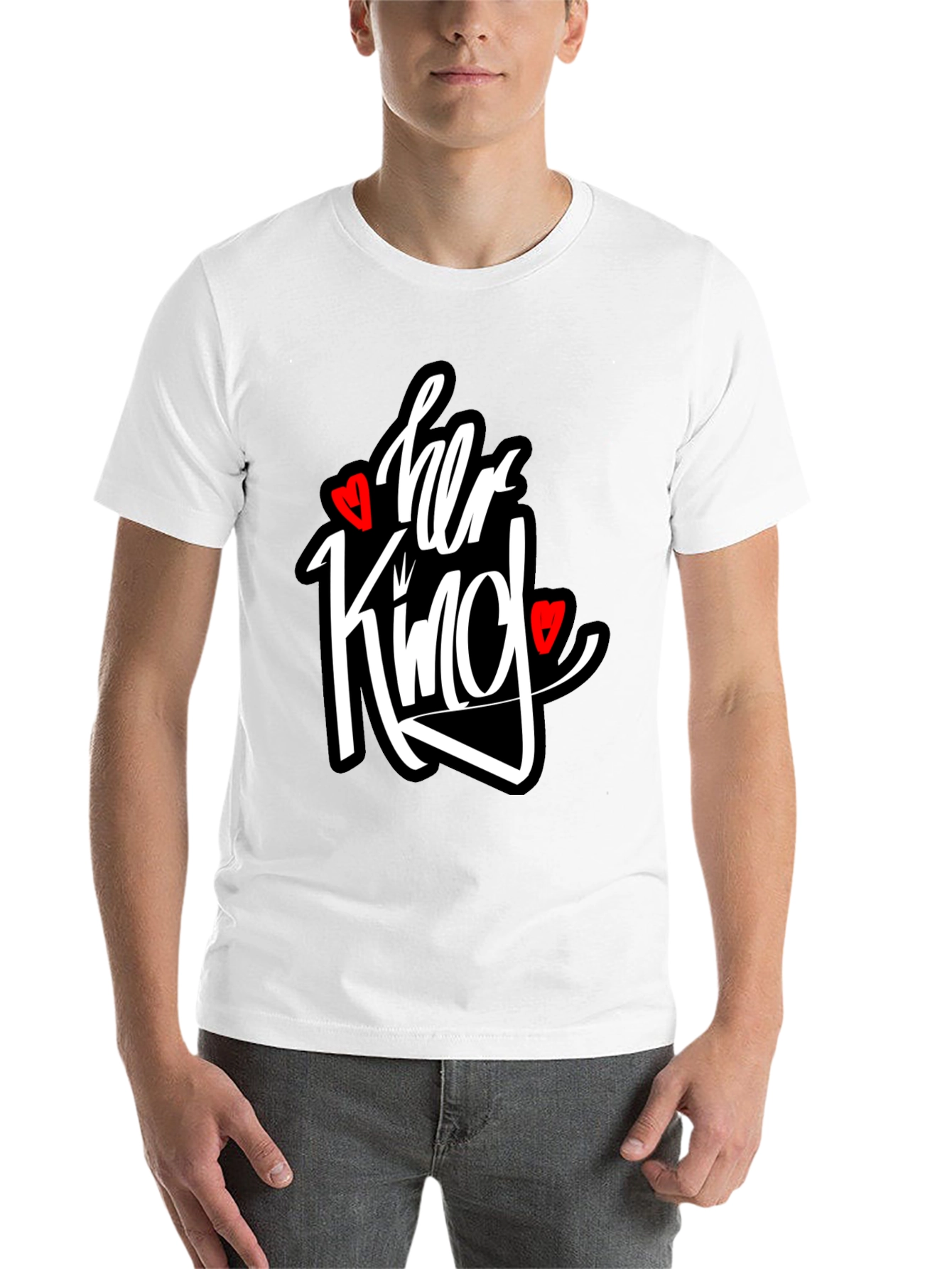 Black Her King Graphic T-Shirt - Black view 14