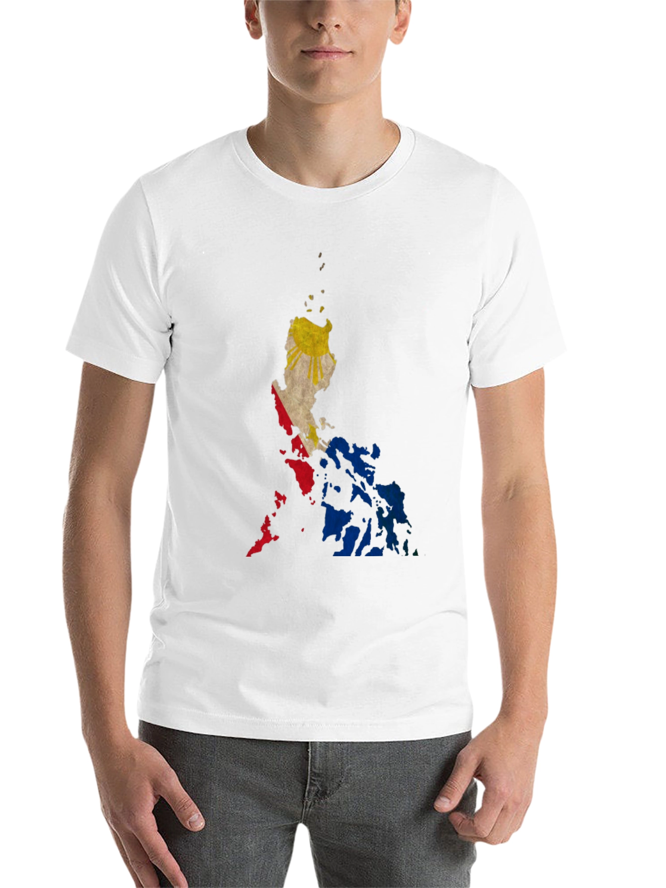 Philippine Flag Map Black T-Shirt - 14