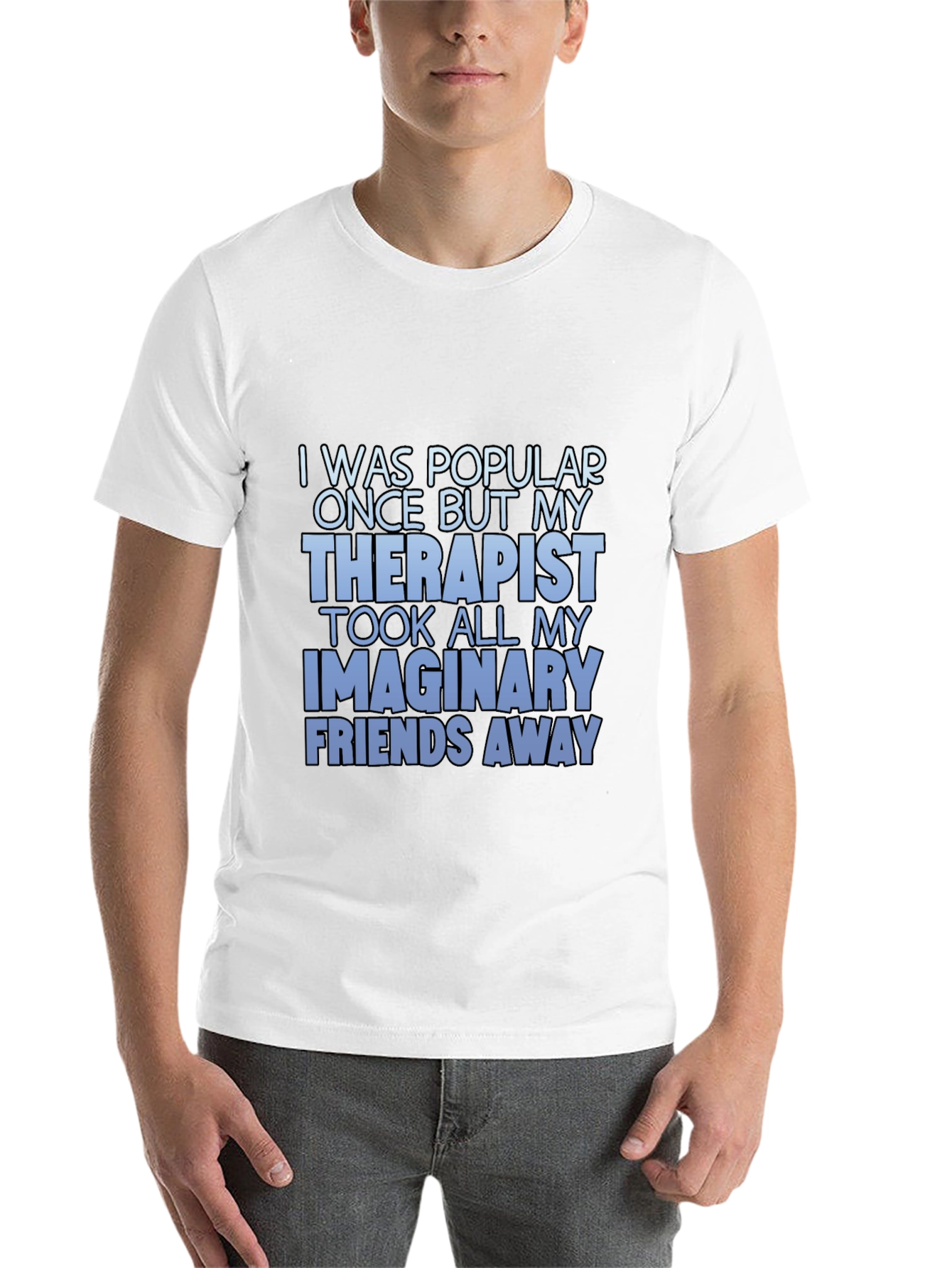 Black Humorous "Therapist" Graphic T-Shirt view 14