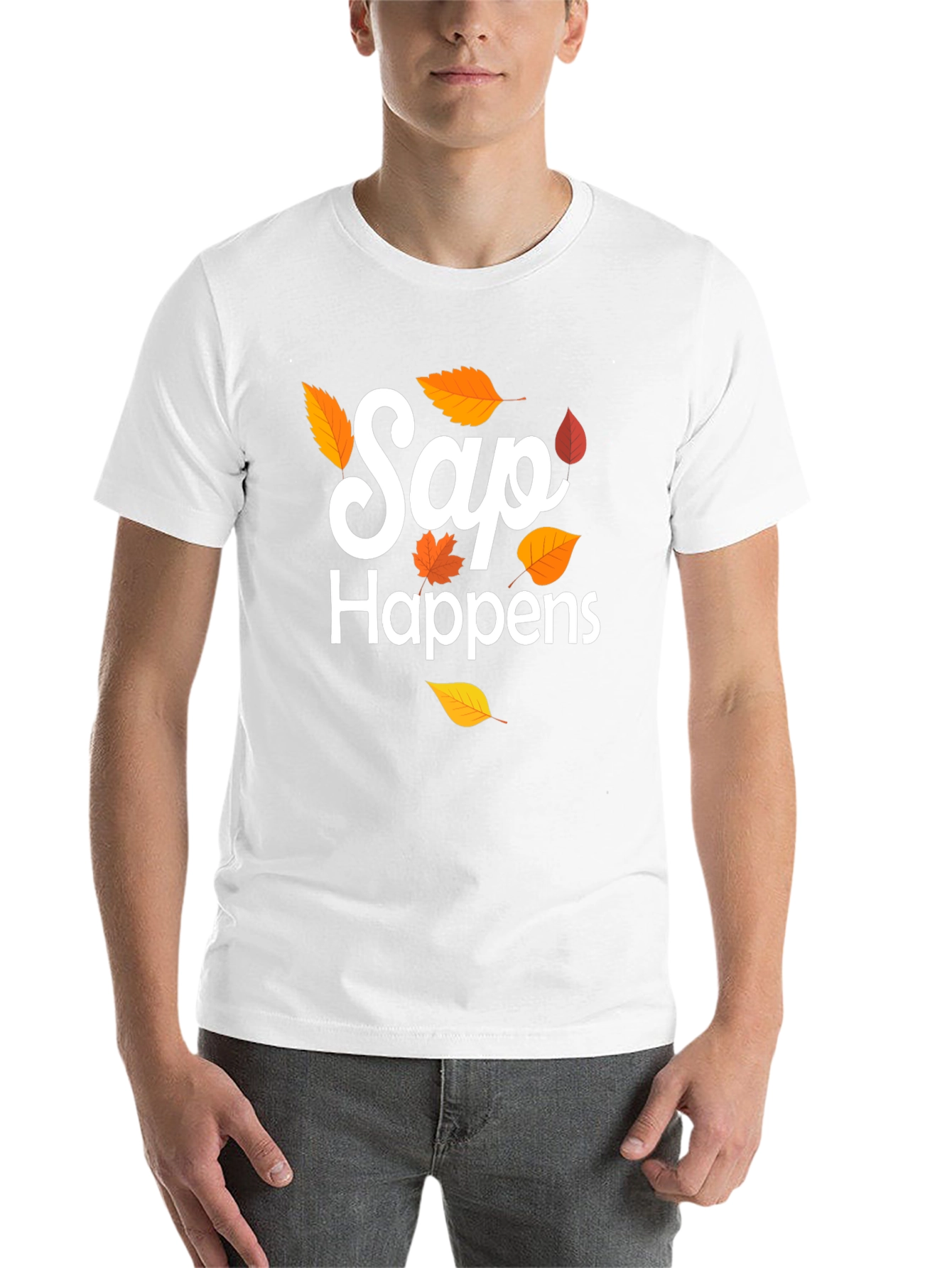 Black Sap Happens T-Shirt, Fall Design view 14