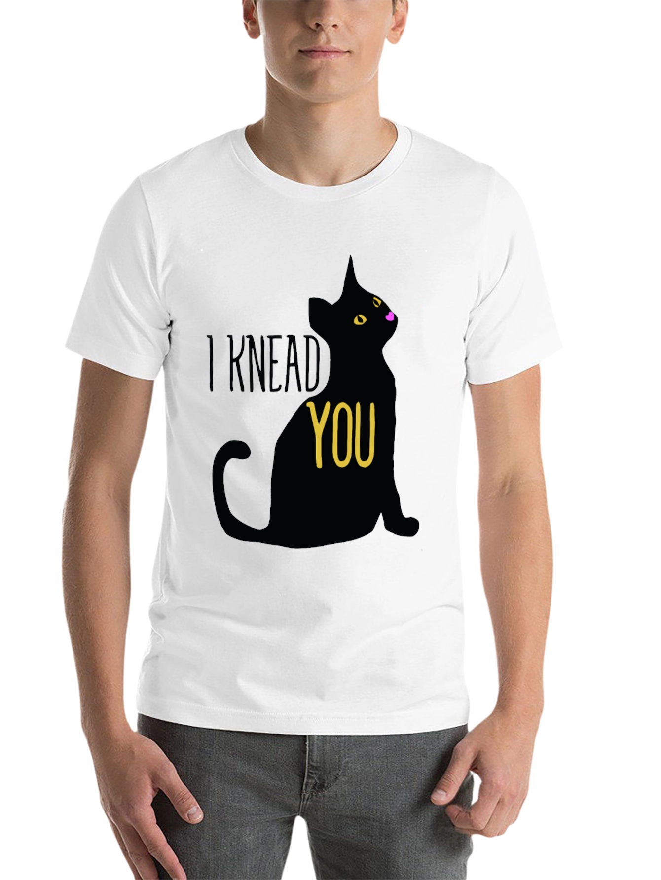 Black I Knead You Black Cat Graphic Tee view 14