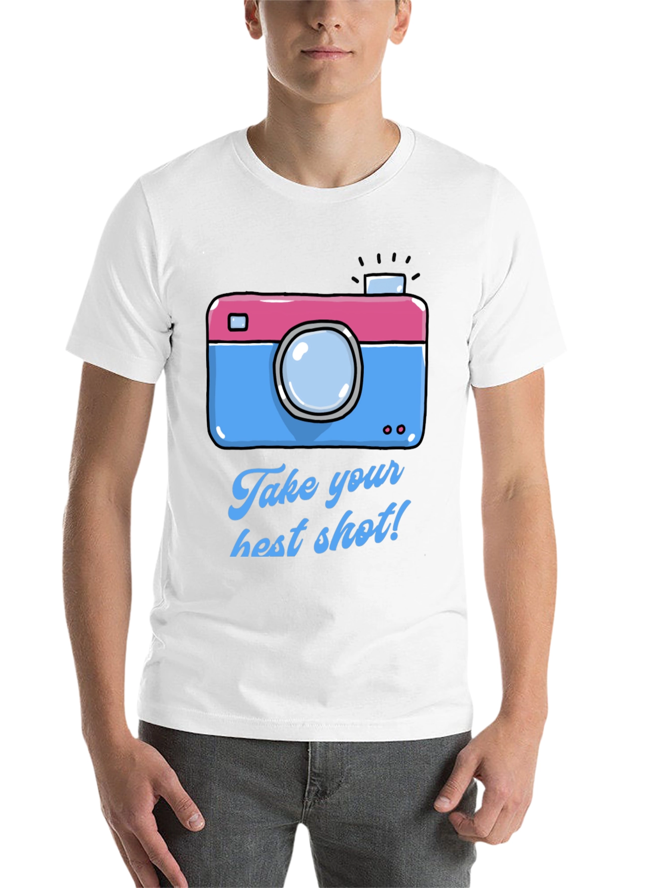 Black Fun Camera Graphic T-Shirt - Take Your Best Shot! view 14