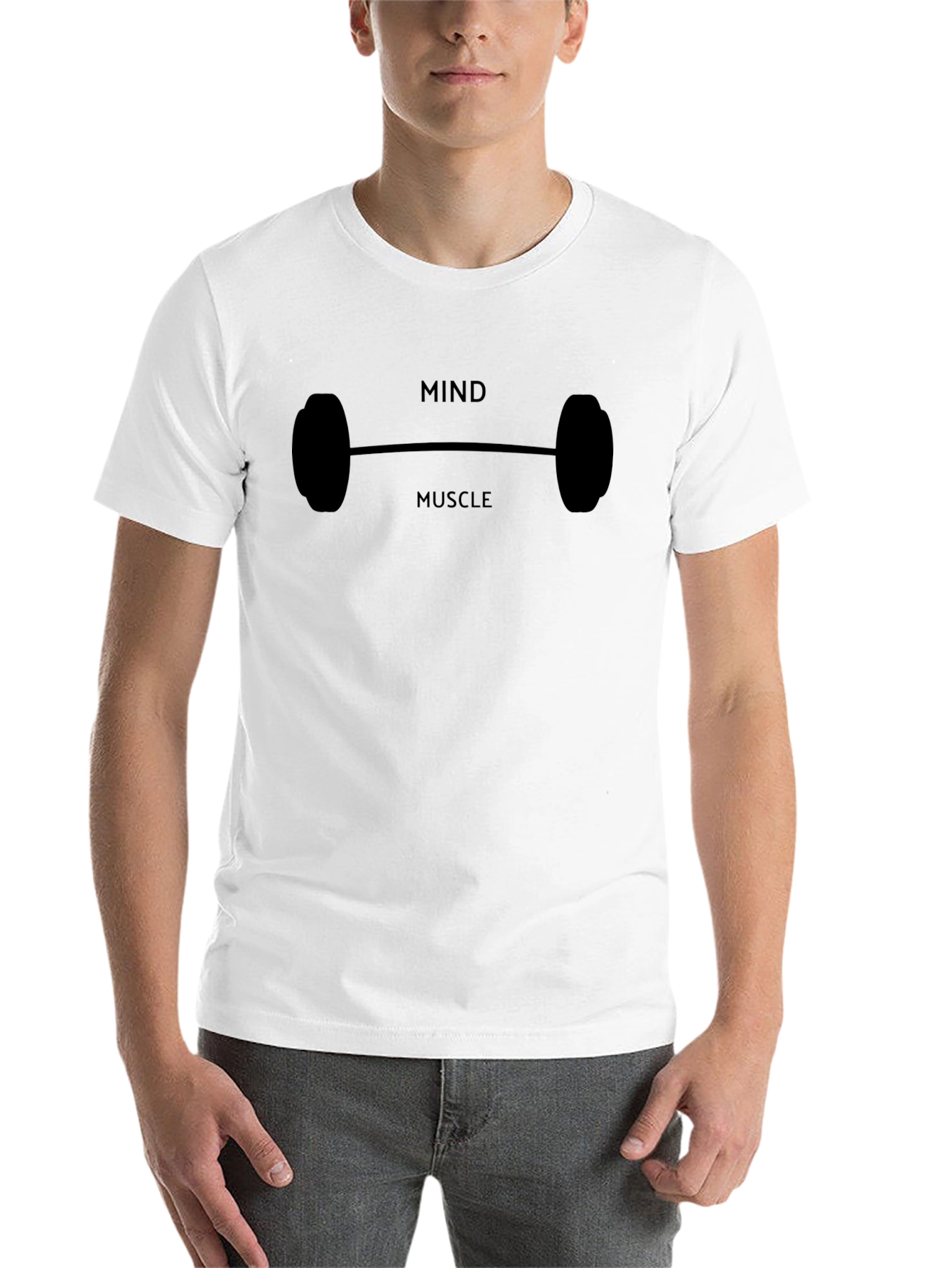 Black Mind Muscle Black Graphic Tee - Fitness Apparel view 14