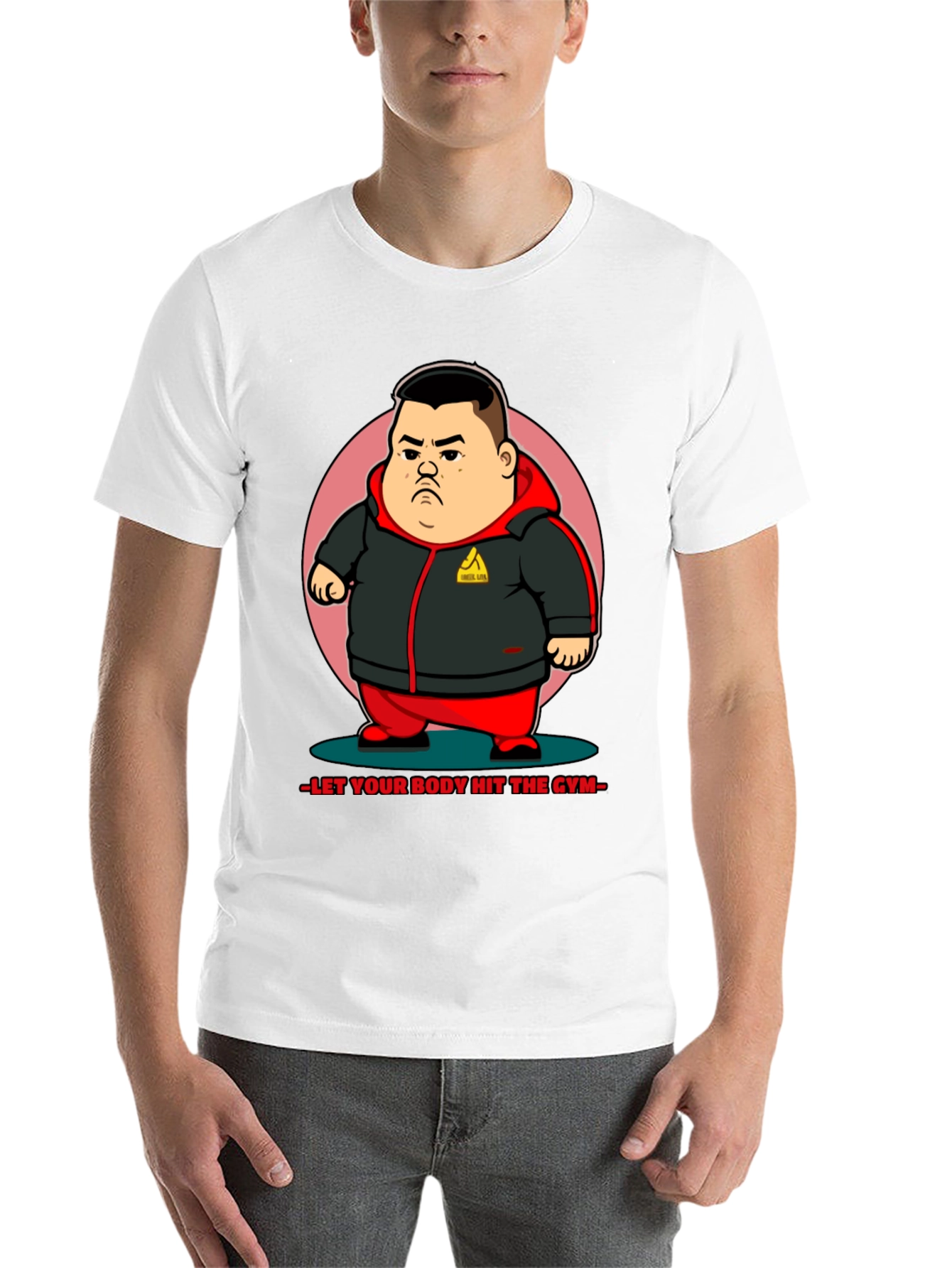 Black Hit the Gym Graphic Tee - Men's Black T-Shirt view 14