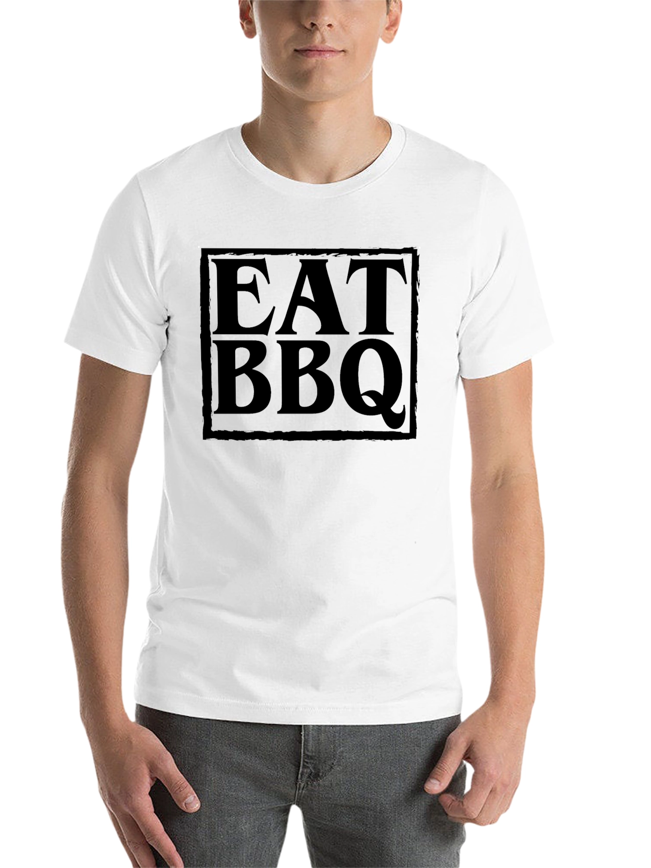 Black Eat BBQ T-Shirt - Classic Graphic Tee view 14