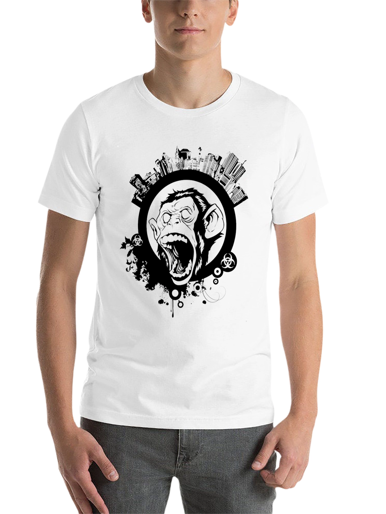 Black Urban Menace Graphic Tee view 14