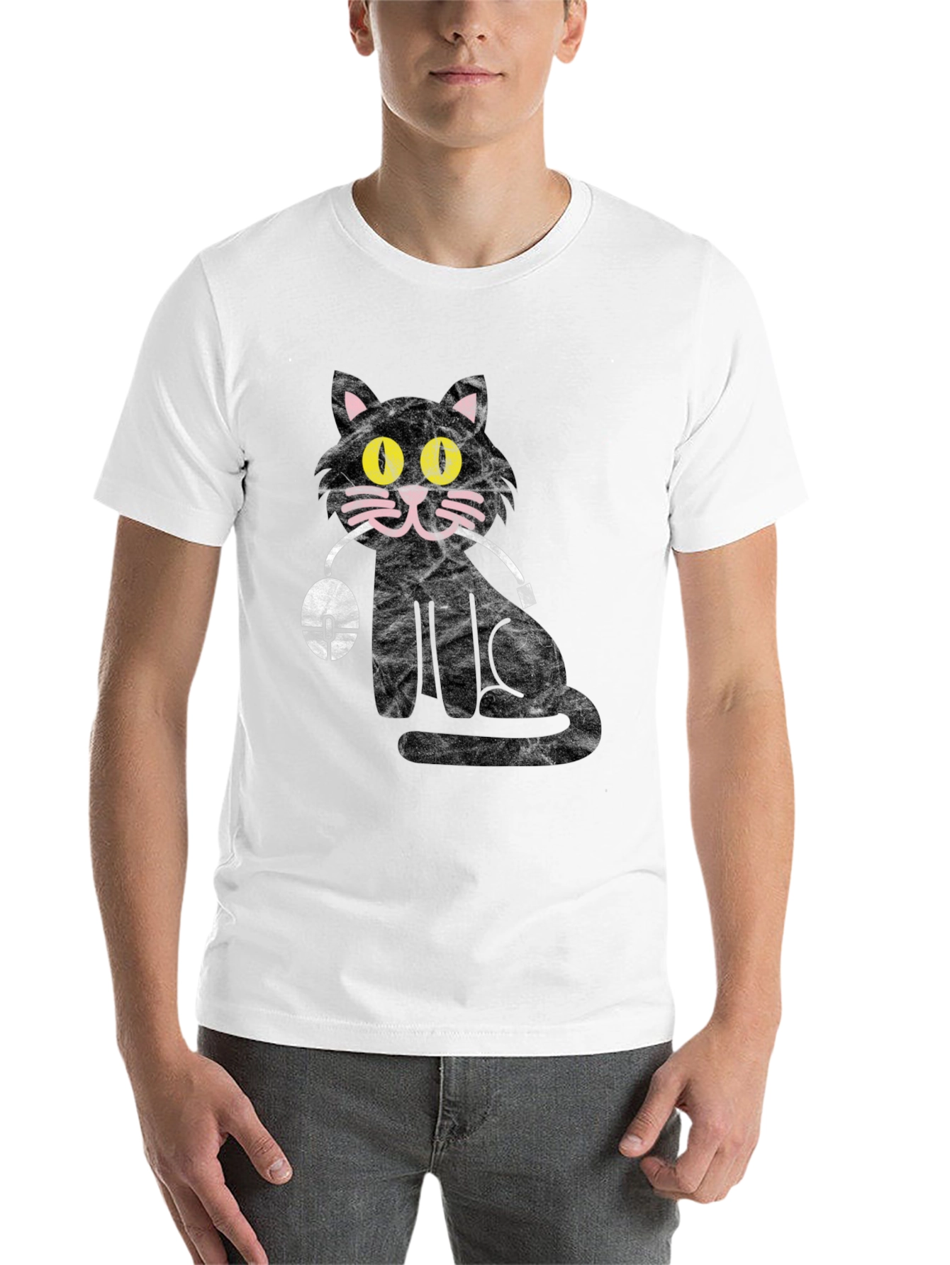 Black Cat Got Your Mouse Graphic Tee view 14