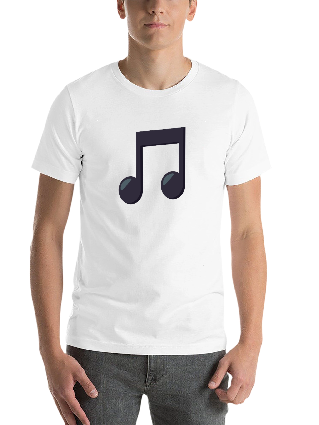 Black Musical Note Graphic Black T-Shirt view 14