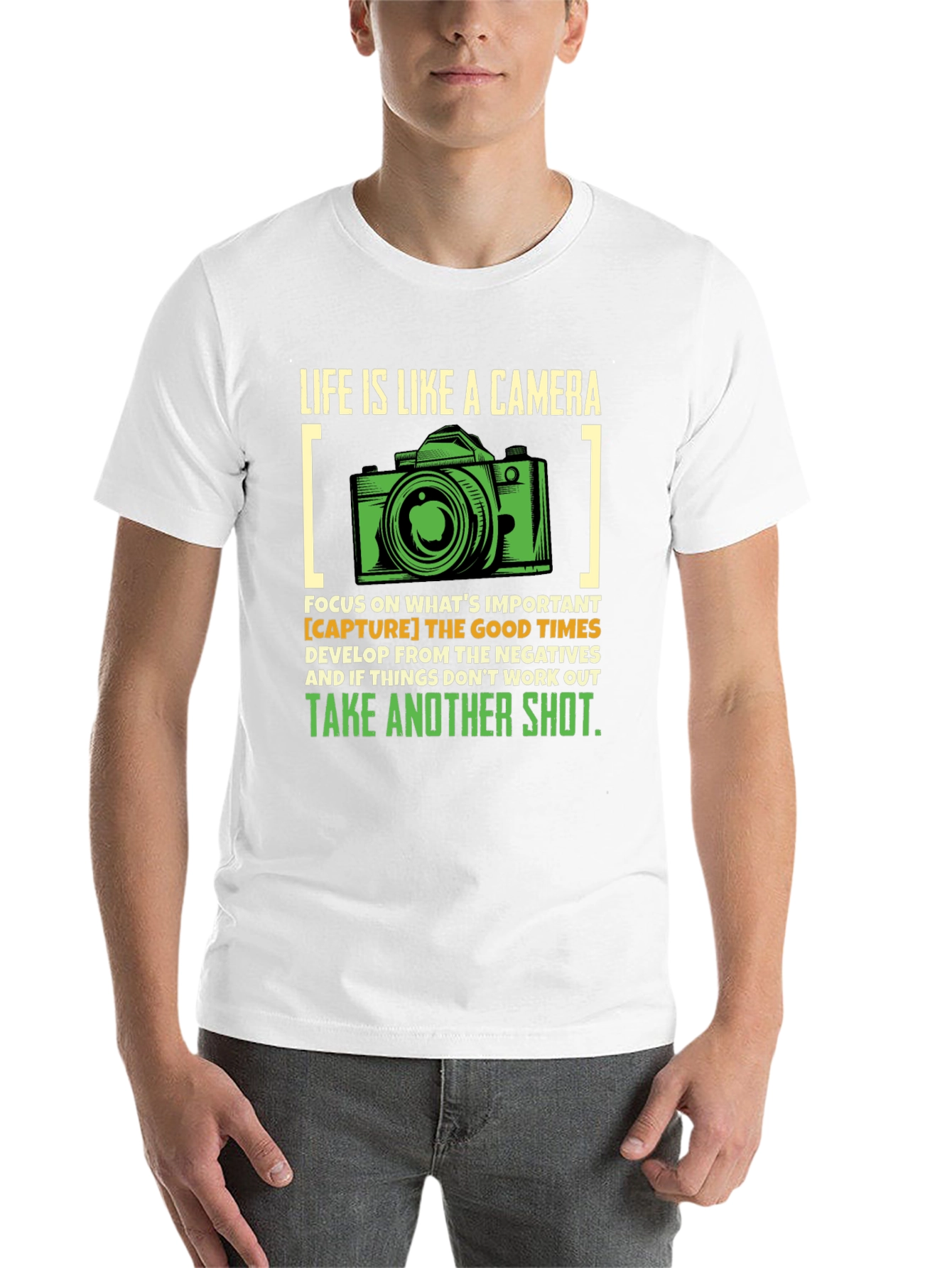 Black Life is Like a Camera Graphic T-Shirt view 14