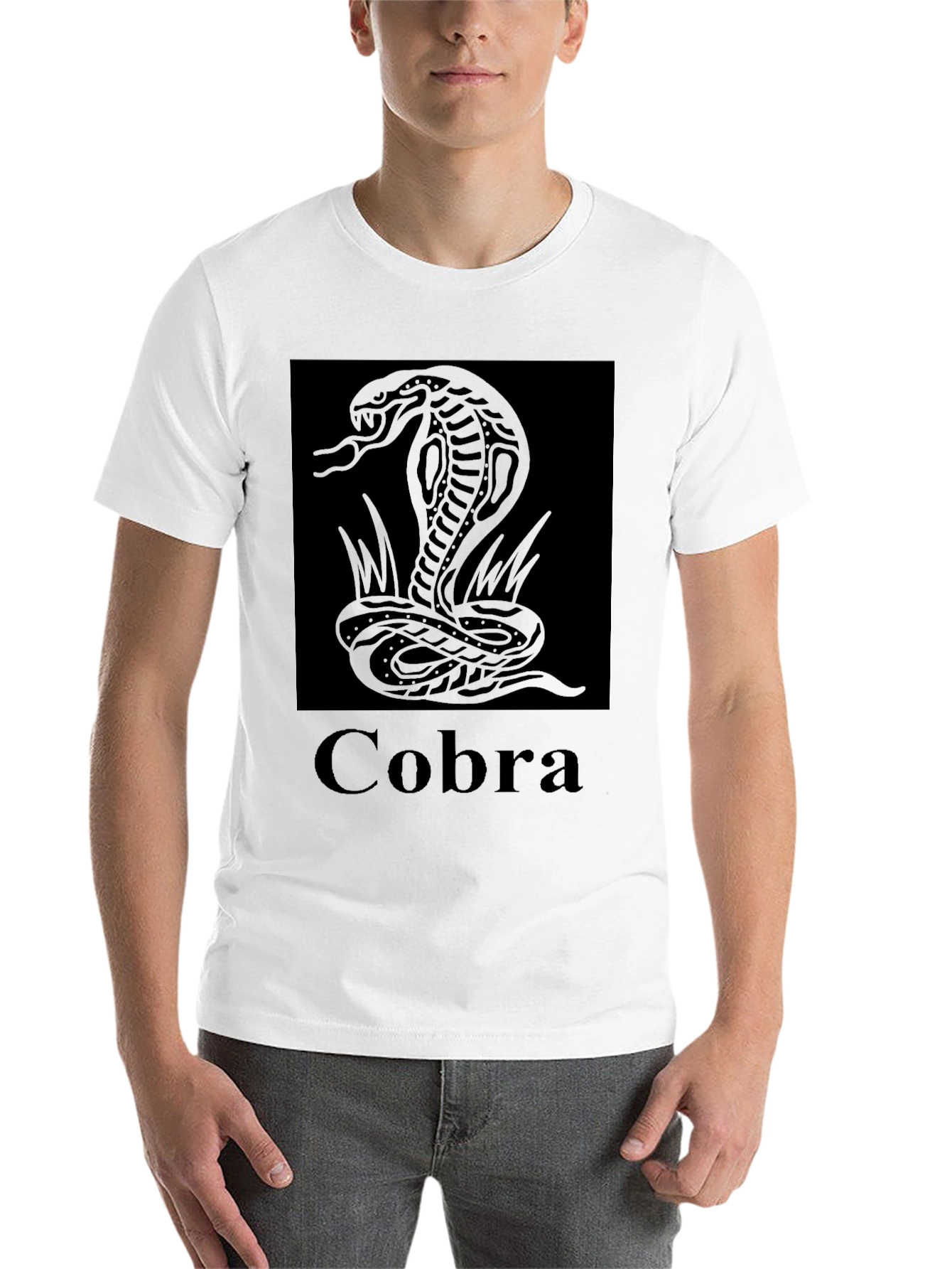 Black Cobra Graphic Tee - Men's Black T-Shirt view 14