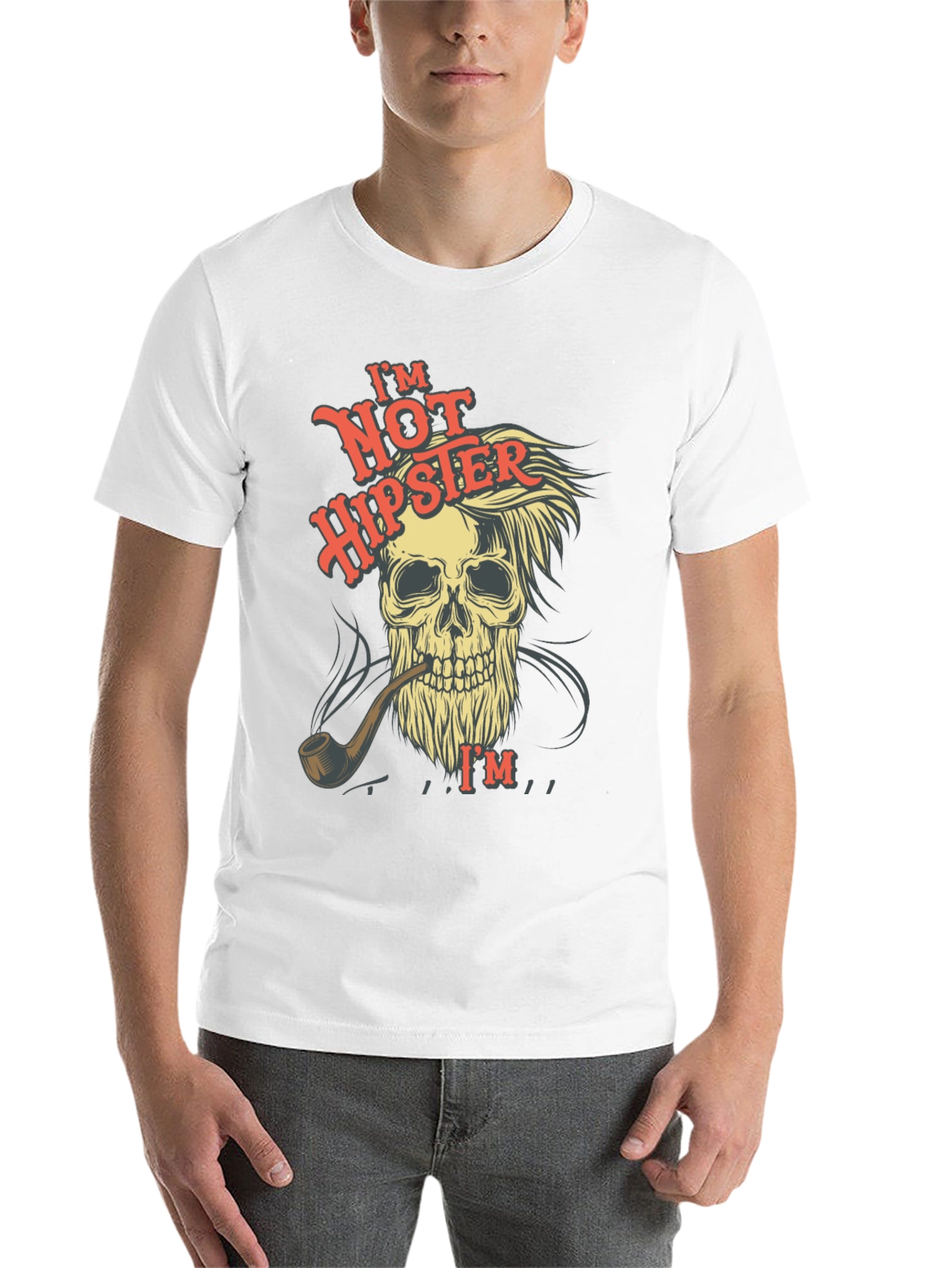 Black Skull T-Shirt - Not Hipster Design view 14