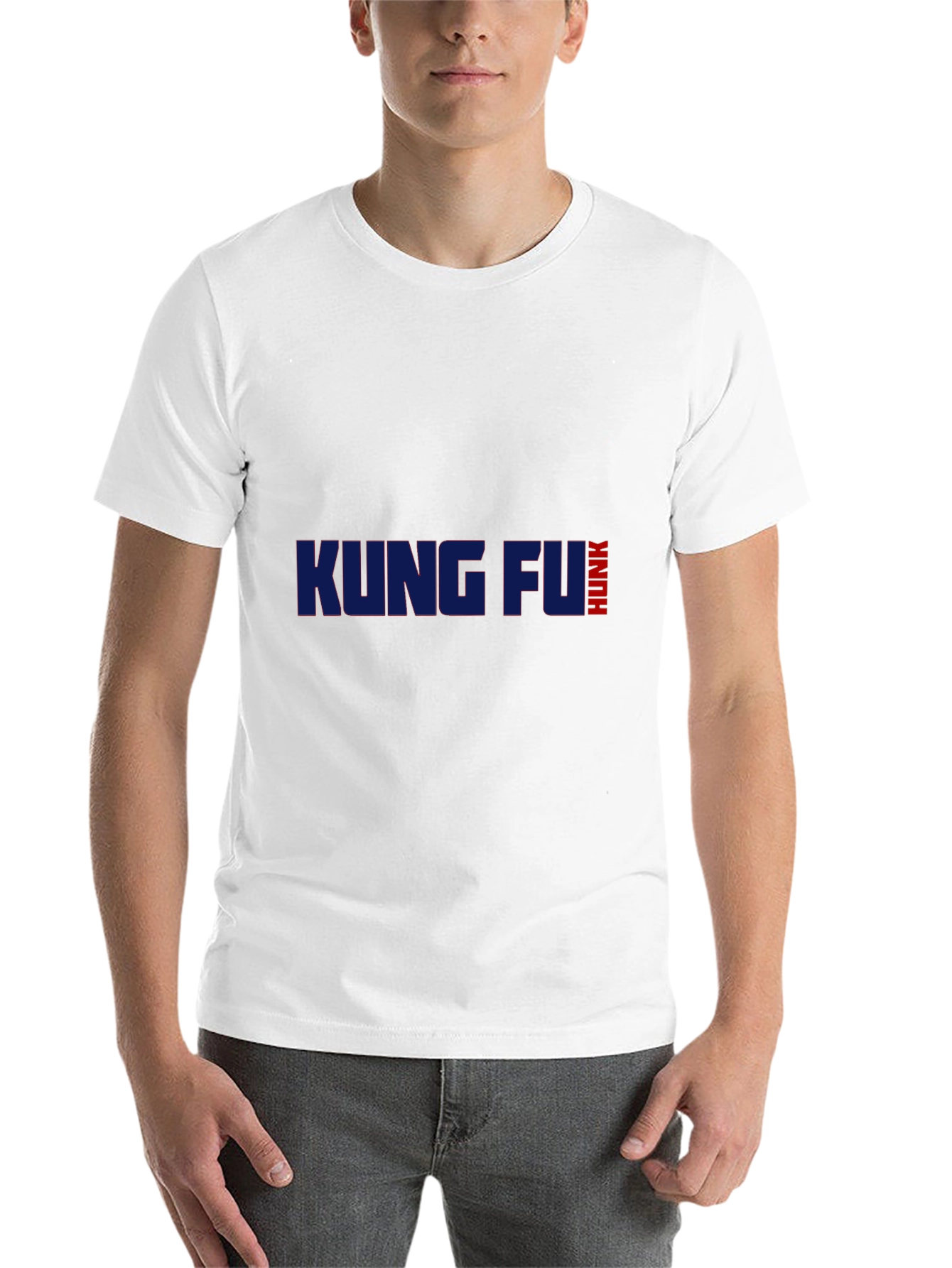 Black Kung Fu Hunk Graphic Tee - Soft Cotton Blend view 14