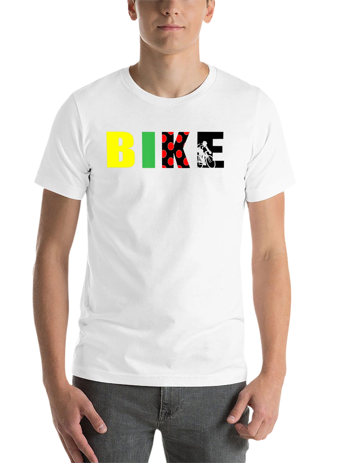 Black Bike Graphic Tee - Black Cotton Blend view 14