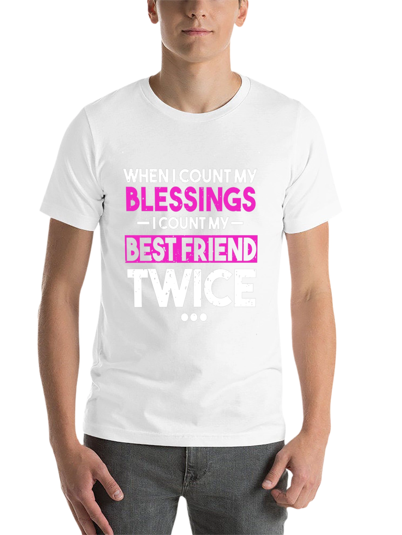 Black Blessings Best Friend Twice Black T-Shirt view 14
