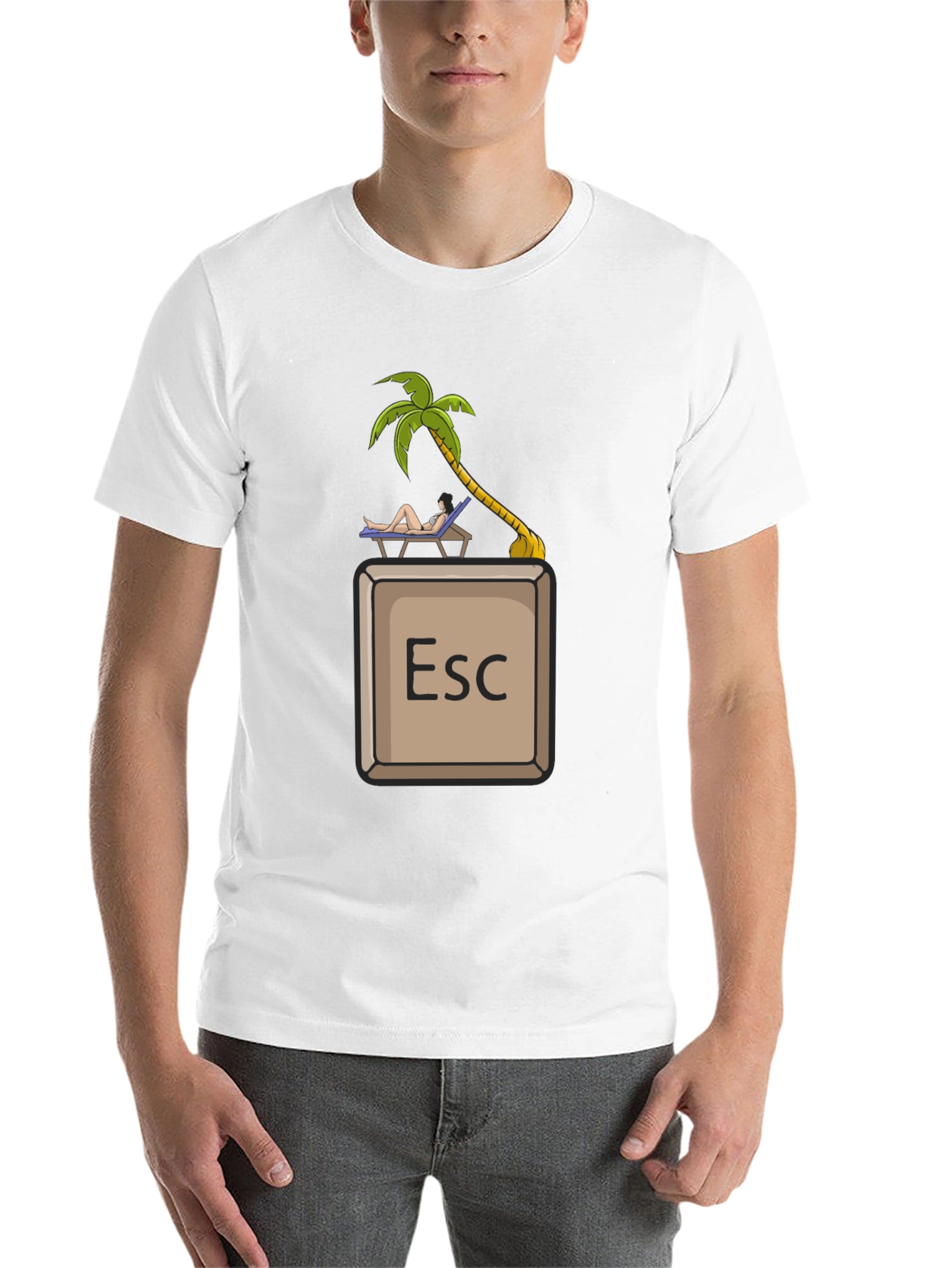 Black Escape Key Vacation T-Shirt - Relax Mode Activated view 14