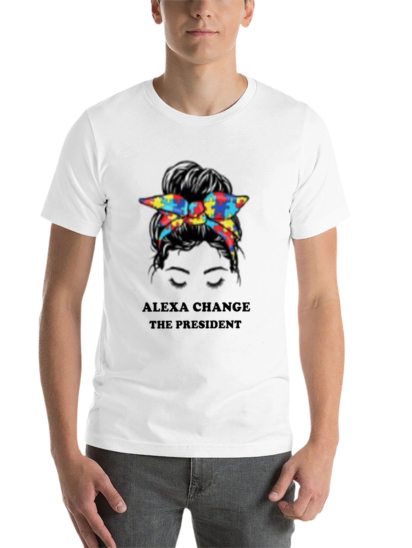 Black Alexa Change The President Tee view 14