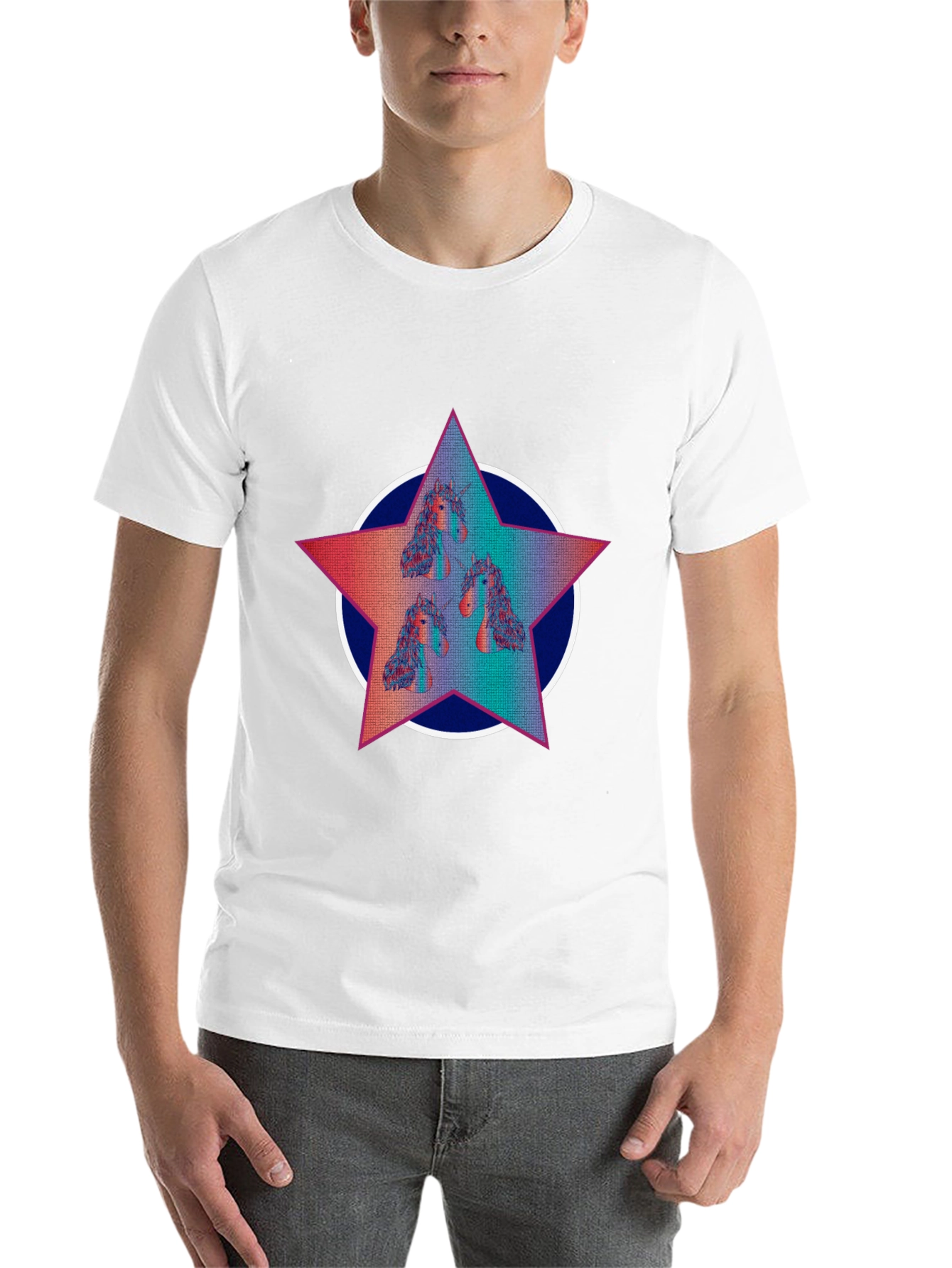 Black Unicorn Star Graphic Tee - Black view 14