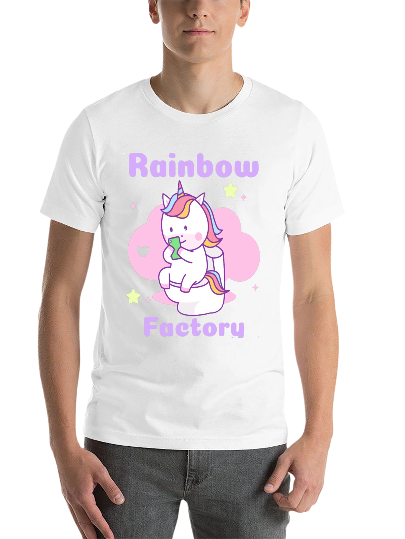Black Rainbow Factory Unicorn T-Shirt view 14