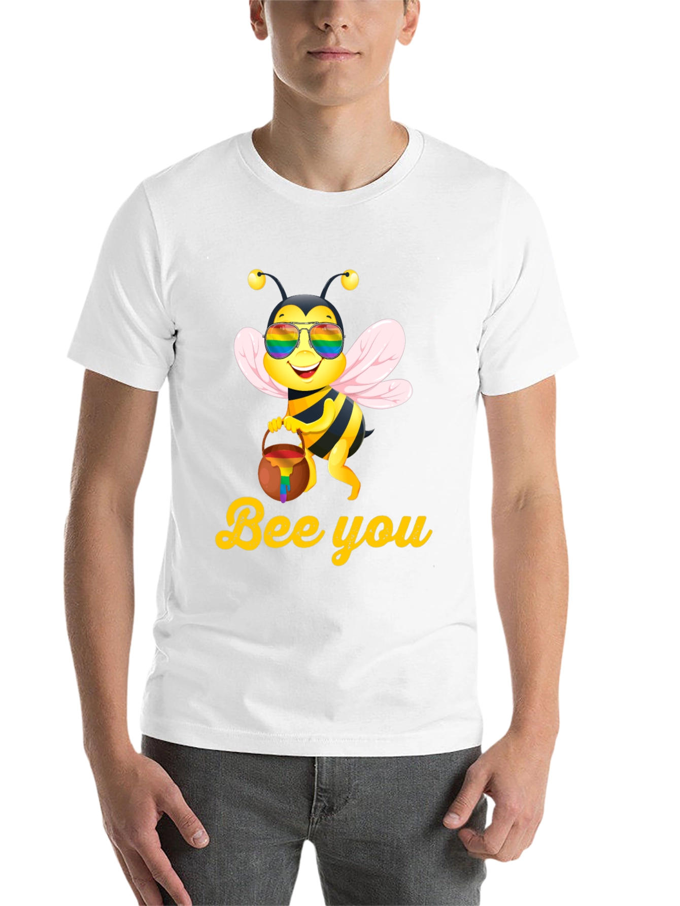 Black Bee You Pride T-Shirt - LGBTQ+ Support view 14