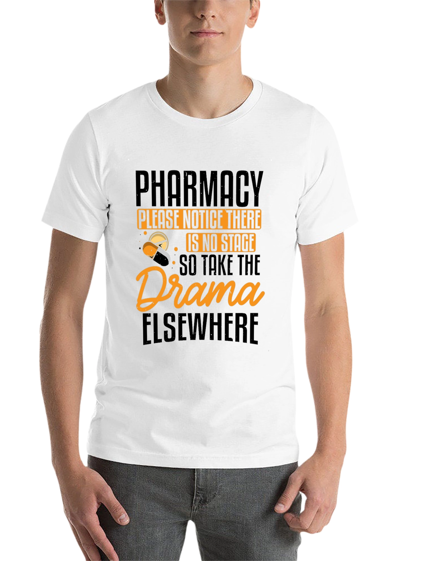 Black Pharmacy No Drama T-Shirt view 14