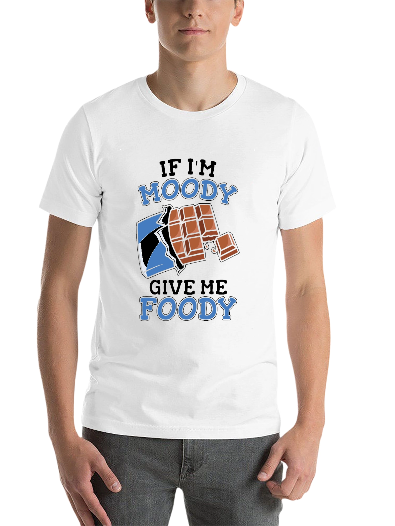 Black Moody Foody Chocolate Lover T-Shirt view 14